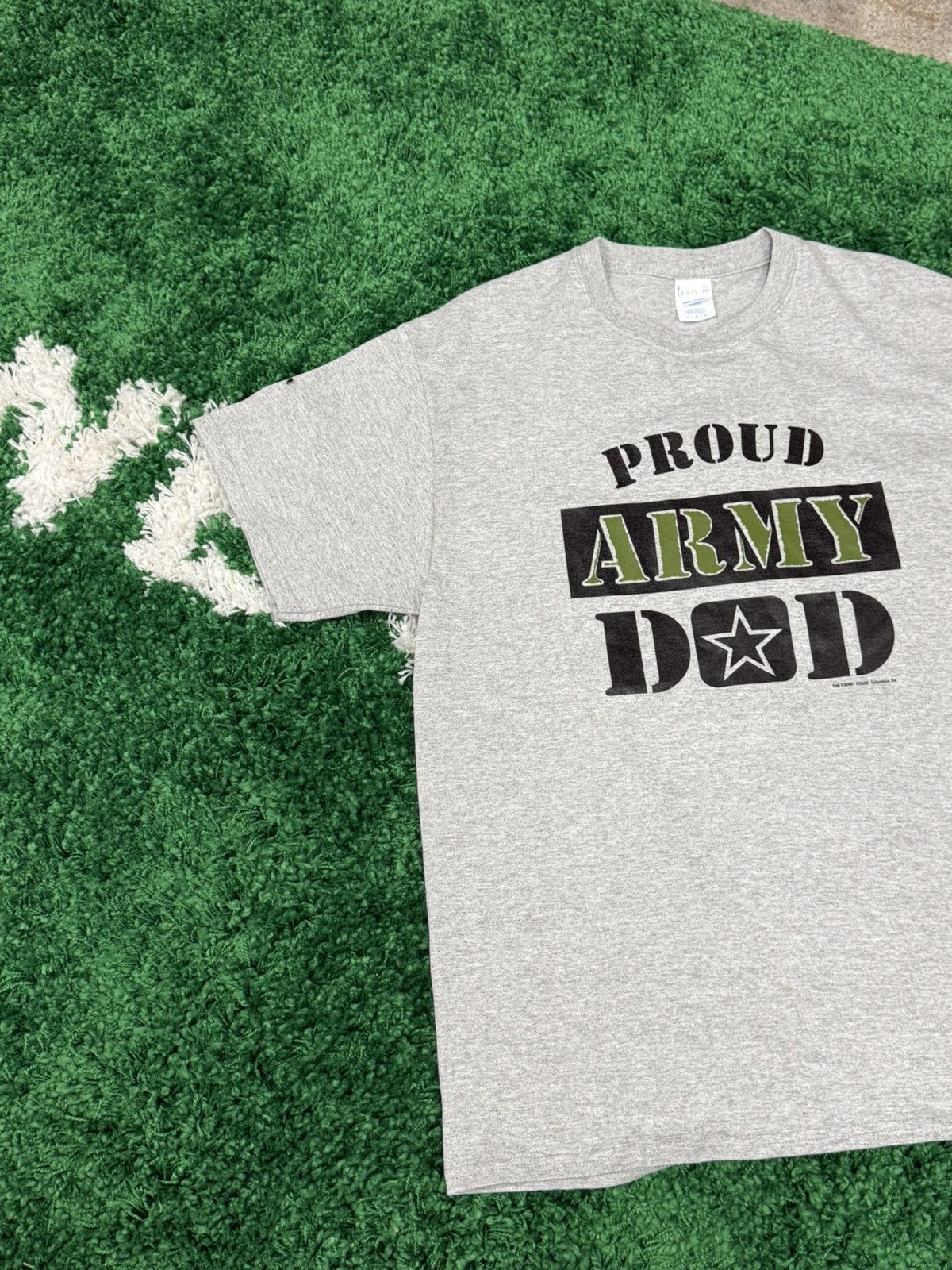 Vintage Vintage Dead Stock Old Stock Army Dad Print Tee Shirt Large Size US L / EU 52-54 / 3 - 2 Thumbnail