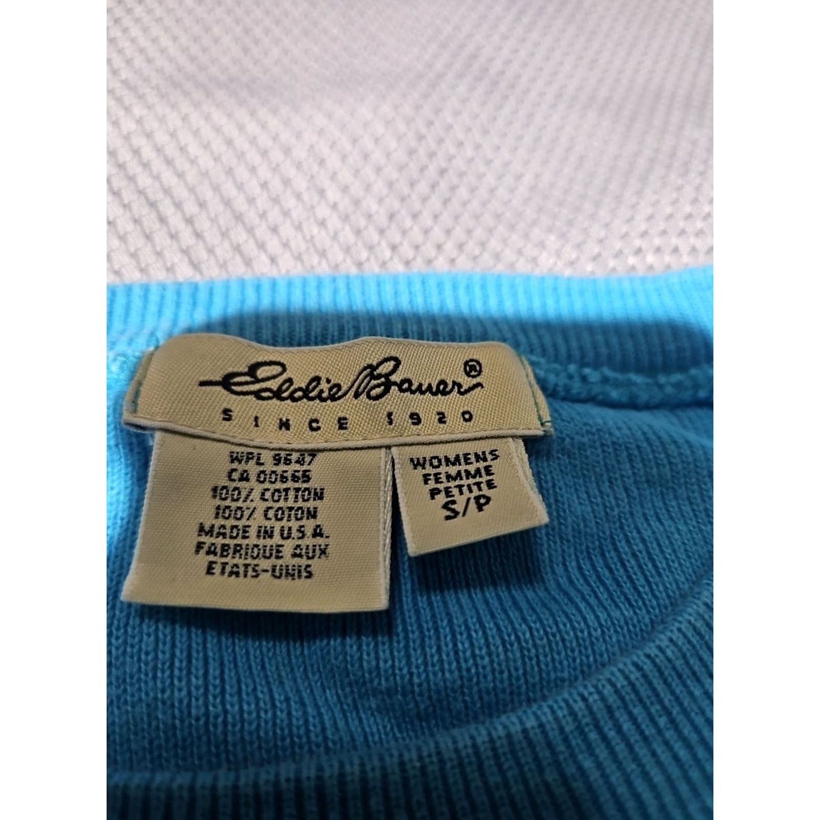 Eddie Bauer VINTAGE Eddie Bauer Sweater Womens Small Blue Ribbed Crewneck Pocket USA Made Shirt Womens Small Blue Ribbed Crewneck Pocket USA Made Size S / US 4 / IT 40 - 7 Thumbnail