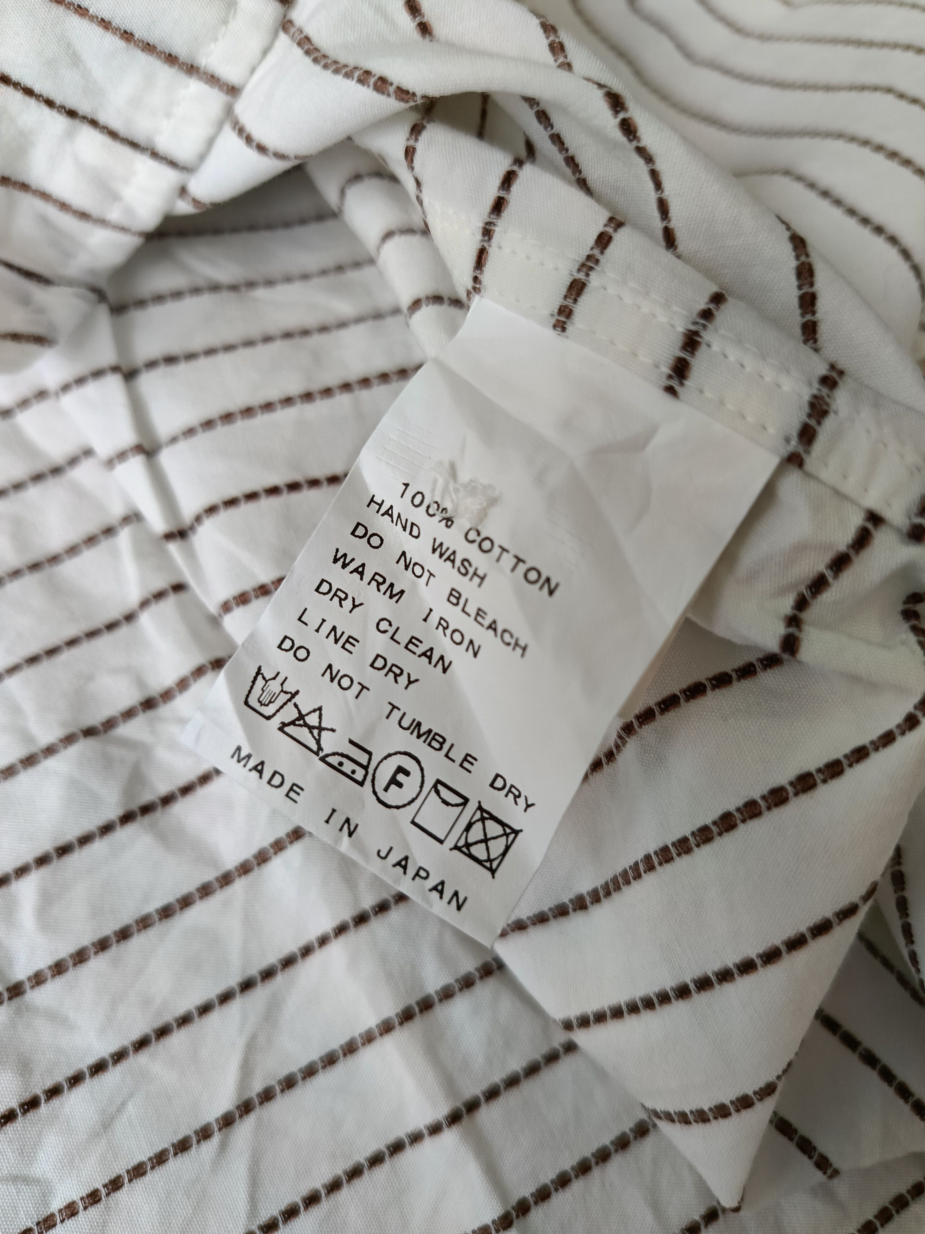 Edifice Japan Edifice 40 Japan shawl collar striped short sleeve shirt Size US M / EU 48-50 / 2 - 6 Thumbnail