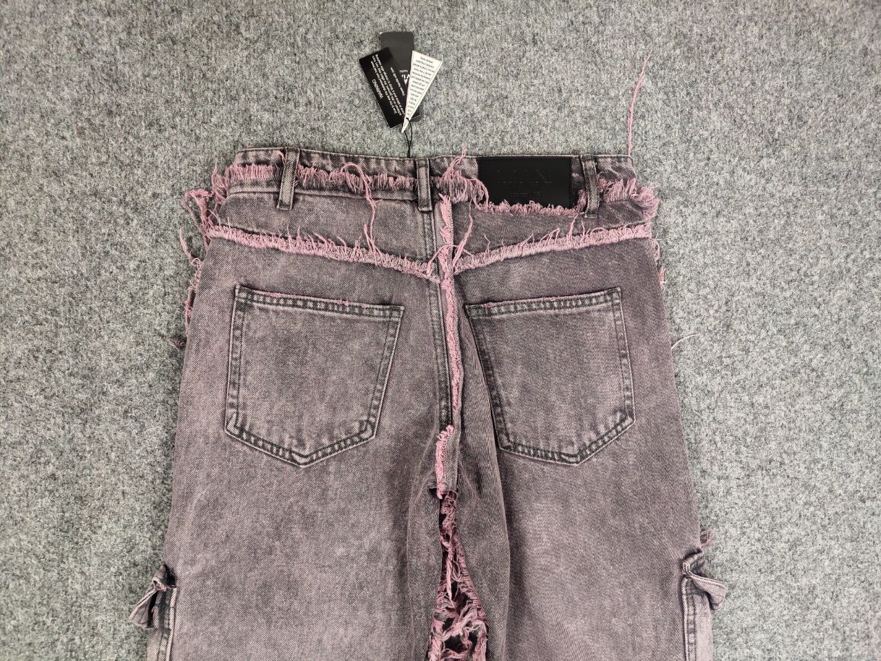 Japanese Brand Vintage Japan Denim flare frayed edge cargo jeans Y2K Style Size US 29 - 12 Thumbnail