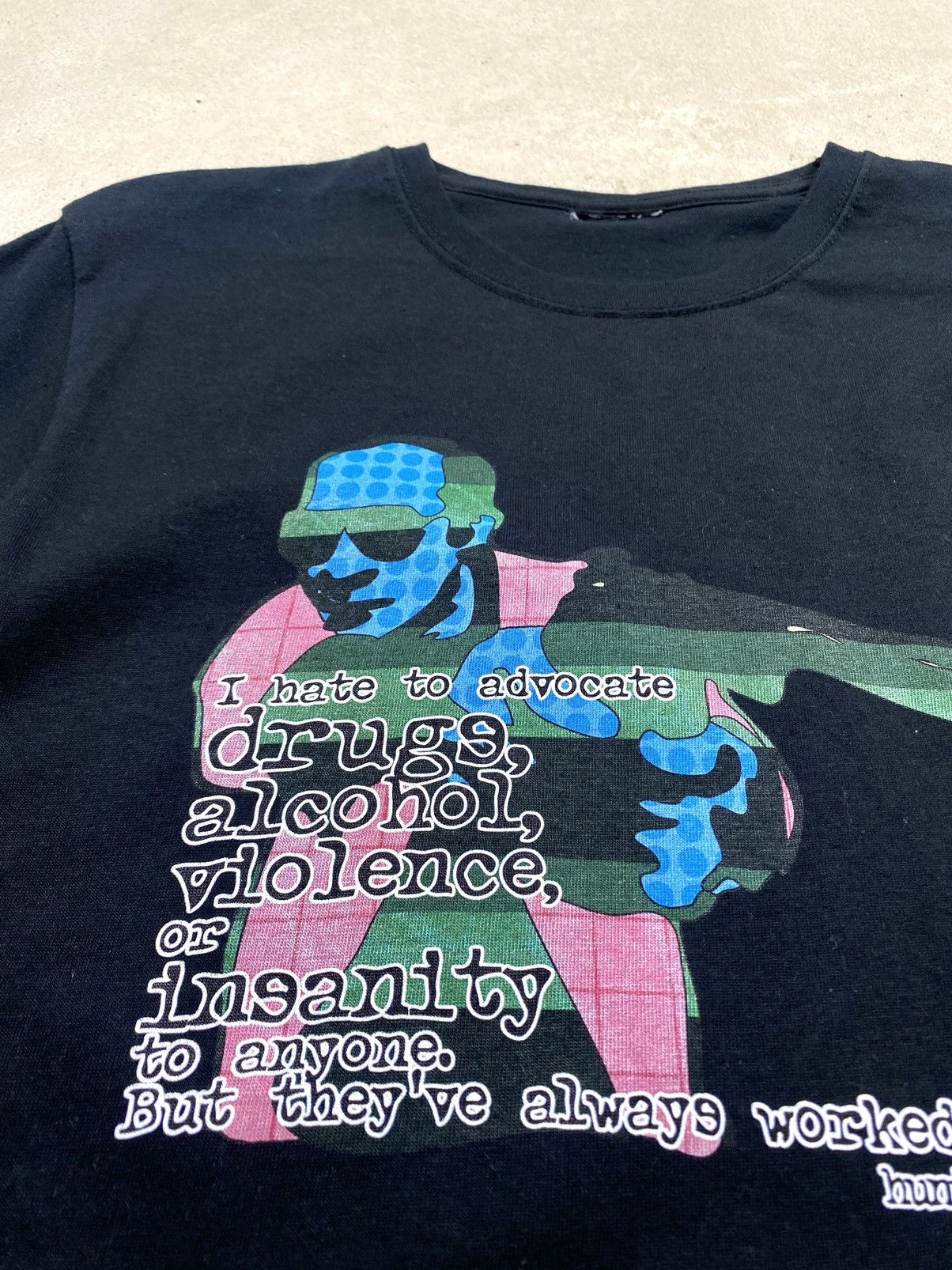 Band Tees Vintage Drugs Alcohol Violence Art T Shirt Weed Humor Size US M / EU 48-50 / 2 - 5 Thumbnail