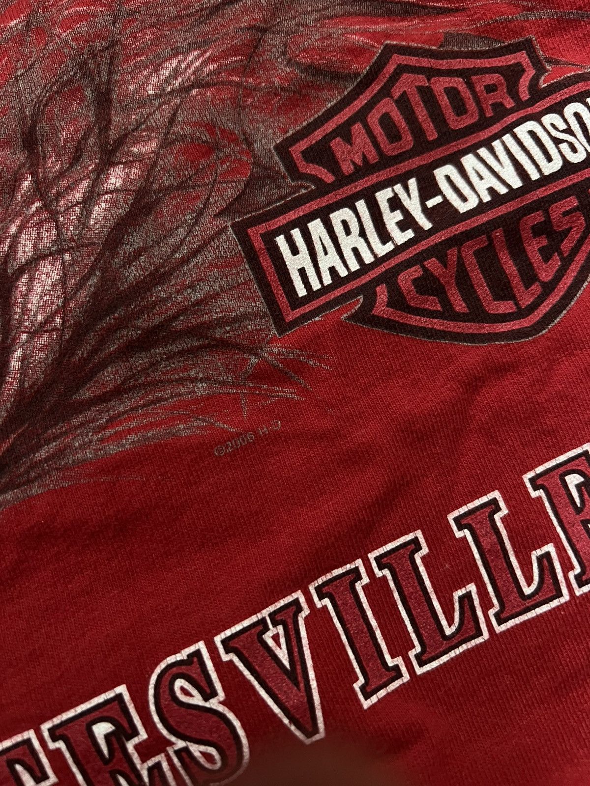 Harley Davidson Rare Vintage Harley Davidson T-Shirt 2006-2007 Red Size L Size US L / EU 52-54 / 3 - 6 Thumbnail