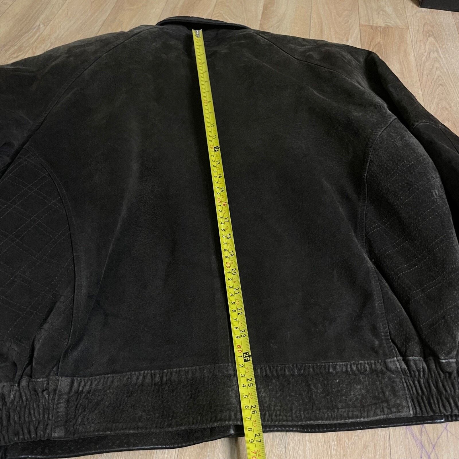Burberry Vintage BURBERRY's Bomber Jacket SUEDE LEATHER green olive Size US L / EU 52-54 / 3 - 17 Thumbnail