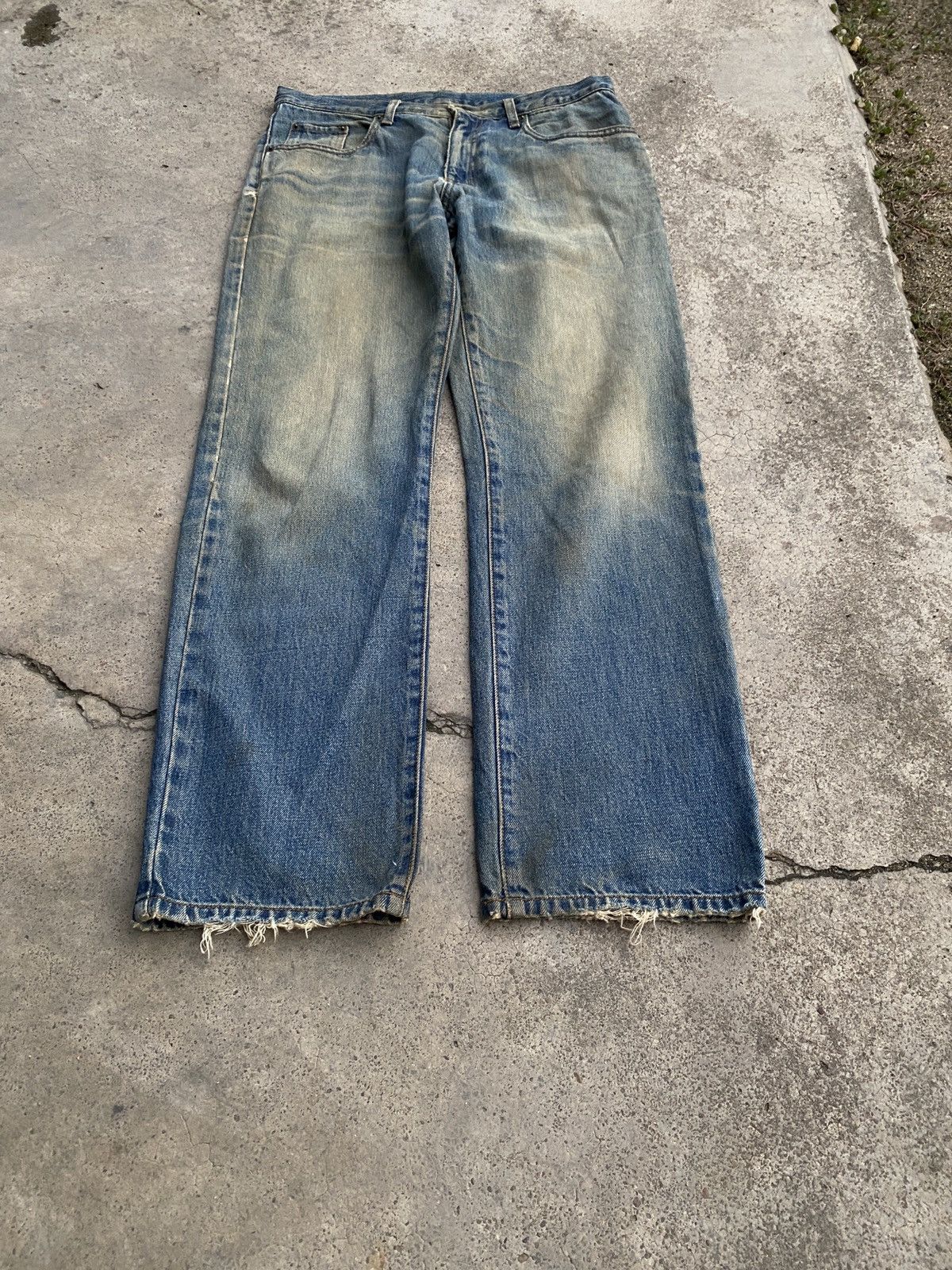 Japanese Brand Vintage Top velu loose cut denim Size US 33 - 1 Thumbnail