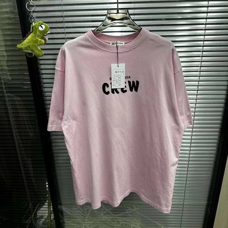 Balenciaga Balenciaga Pink Crew Short Sleeve Size US S / EU 44-46 / 1 - 2 Thumbnail