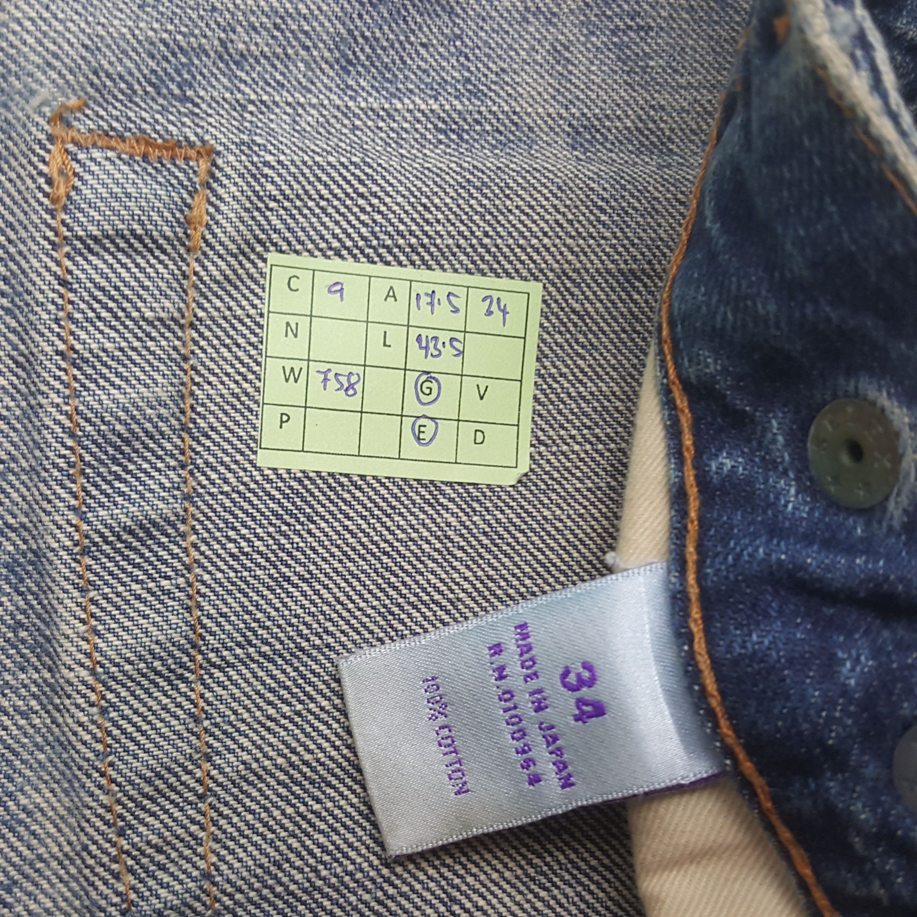 Prps Vintage Prps Japanese Designer Distressed Denim Jeans RR9 Size US 35 - 8 Thumbnail