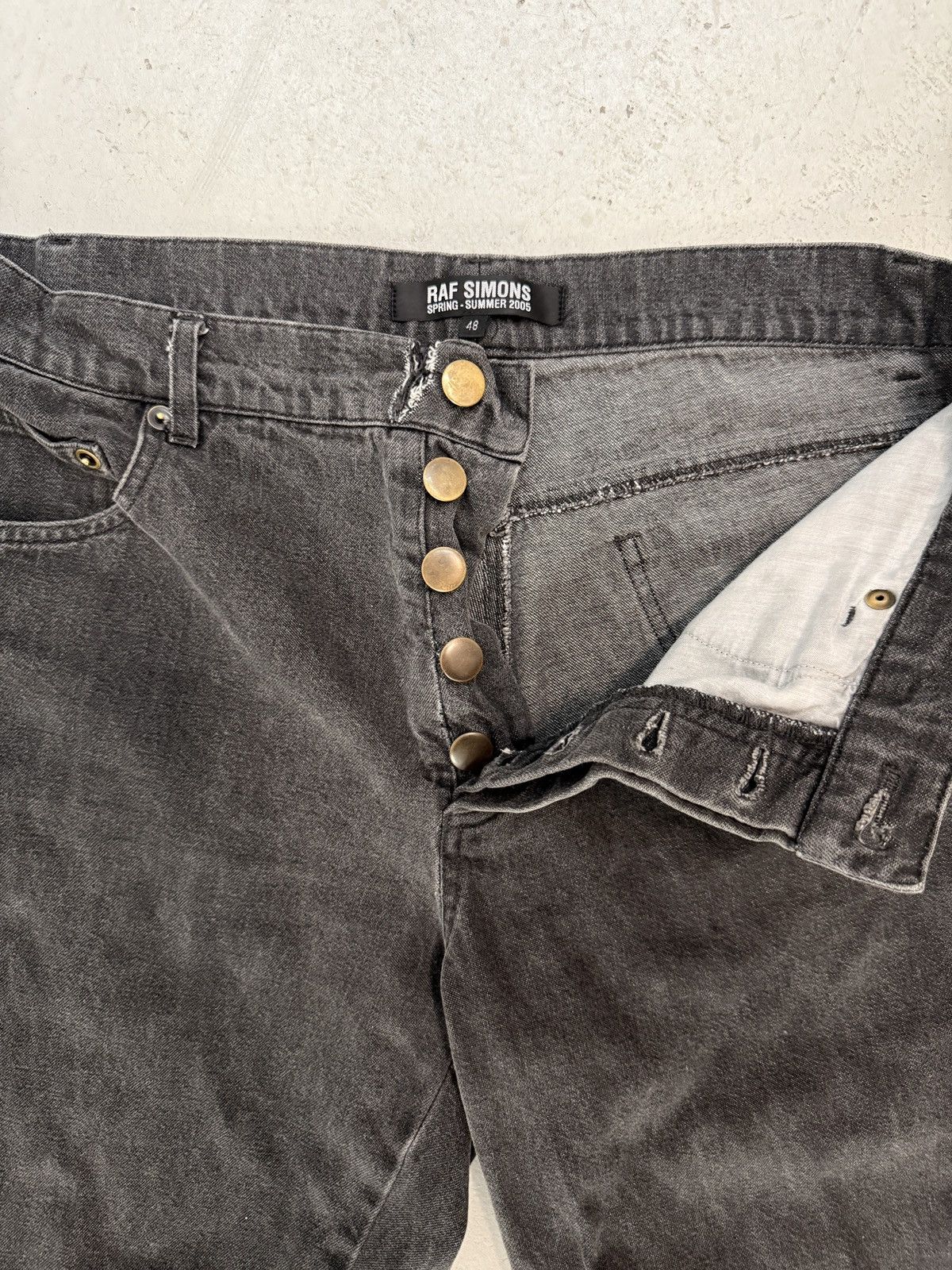 Raf Simons SS05 Grey Denim Size US 31 - 3 Thumbnail