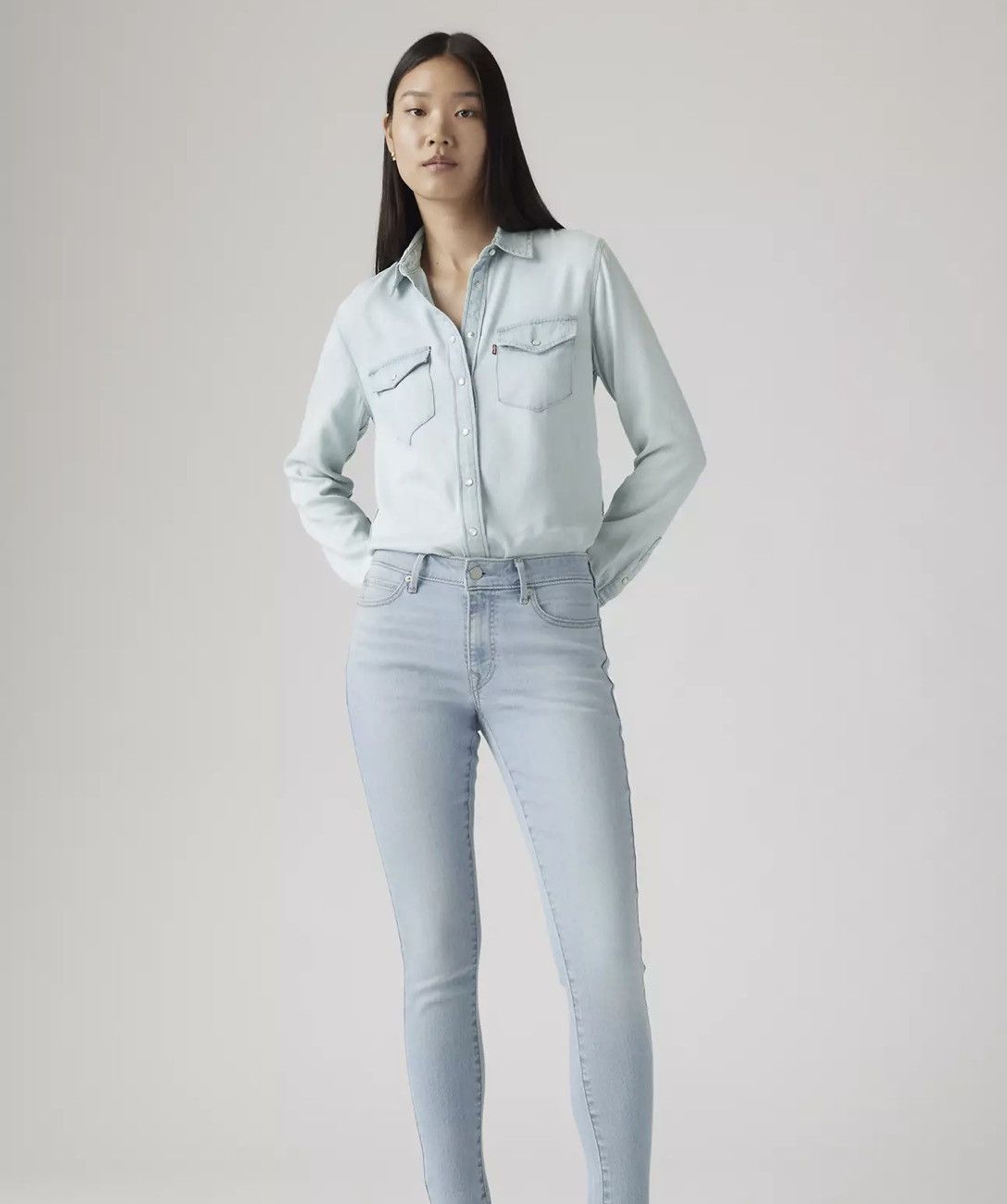 Levi's LEVI’S 711 SKINNY WOMEN'S JEANS Size 25" / US 0 / IT 36 - 2 Thumbnail