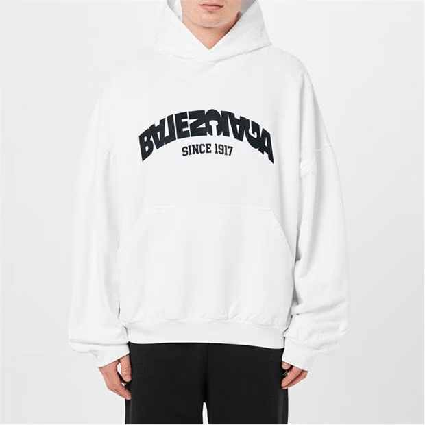 Balenciaga Round Back Flip Hoodie Size US S / EU 44-46 / 1 - 5 Thumbnail