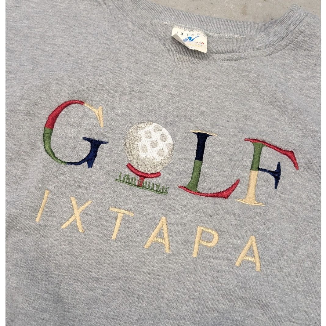 Vintage Vintage 80s Ixtapa Golf Embroidered crewneck sweater Size US L / EU 52-54 / 3 - 2 Thumbnail