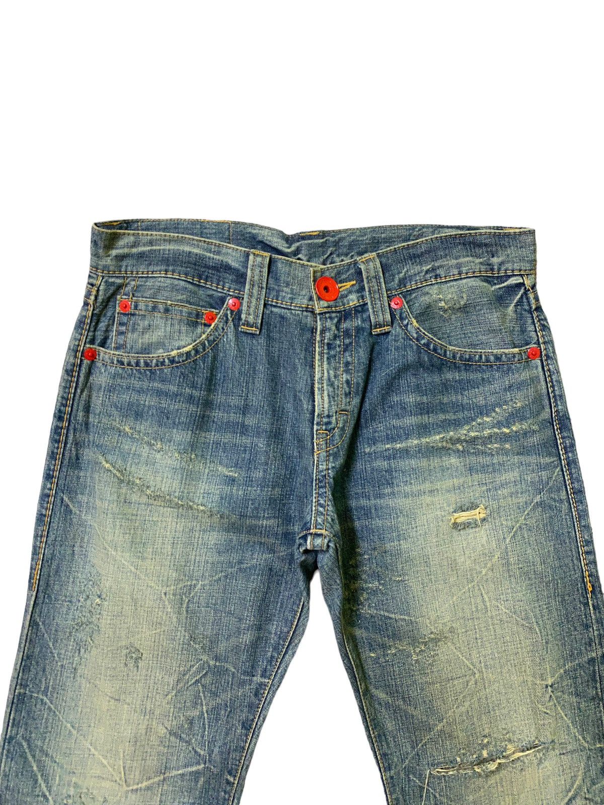 Japanese Brand × Vintage Vintage COCOLULU Big Logo Distressed Acid Wash Denim Size US 32 / EU 48 - 3 Thumbnail