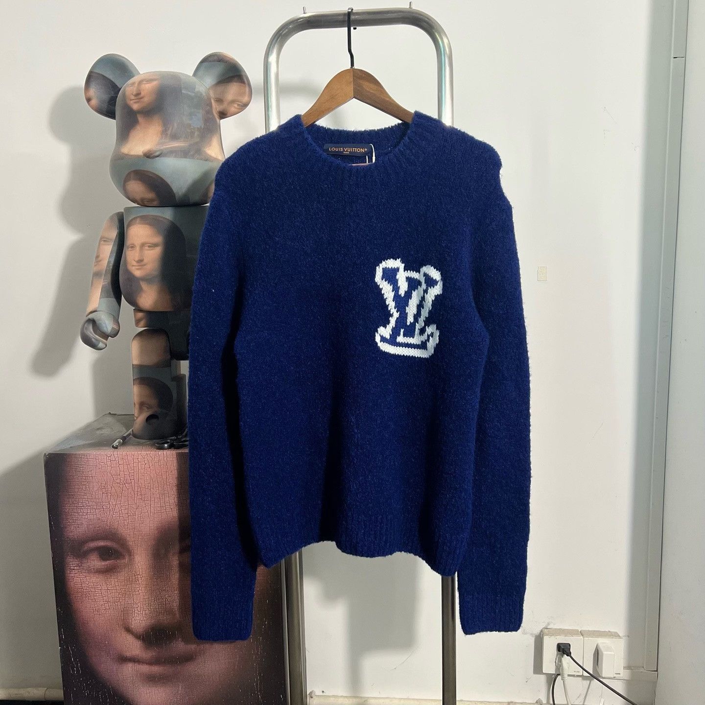 Louis Vuitton Louis Vuitton Blue Sweater m Men Size US M / EU 48-50 / 2 - 1 Thumbnail