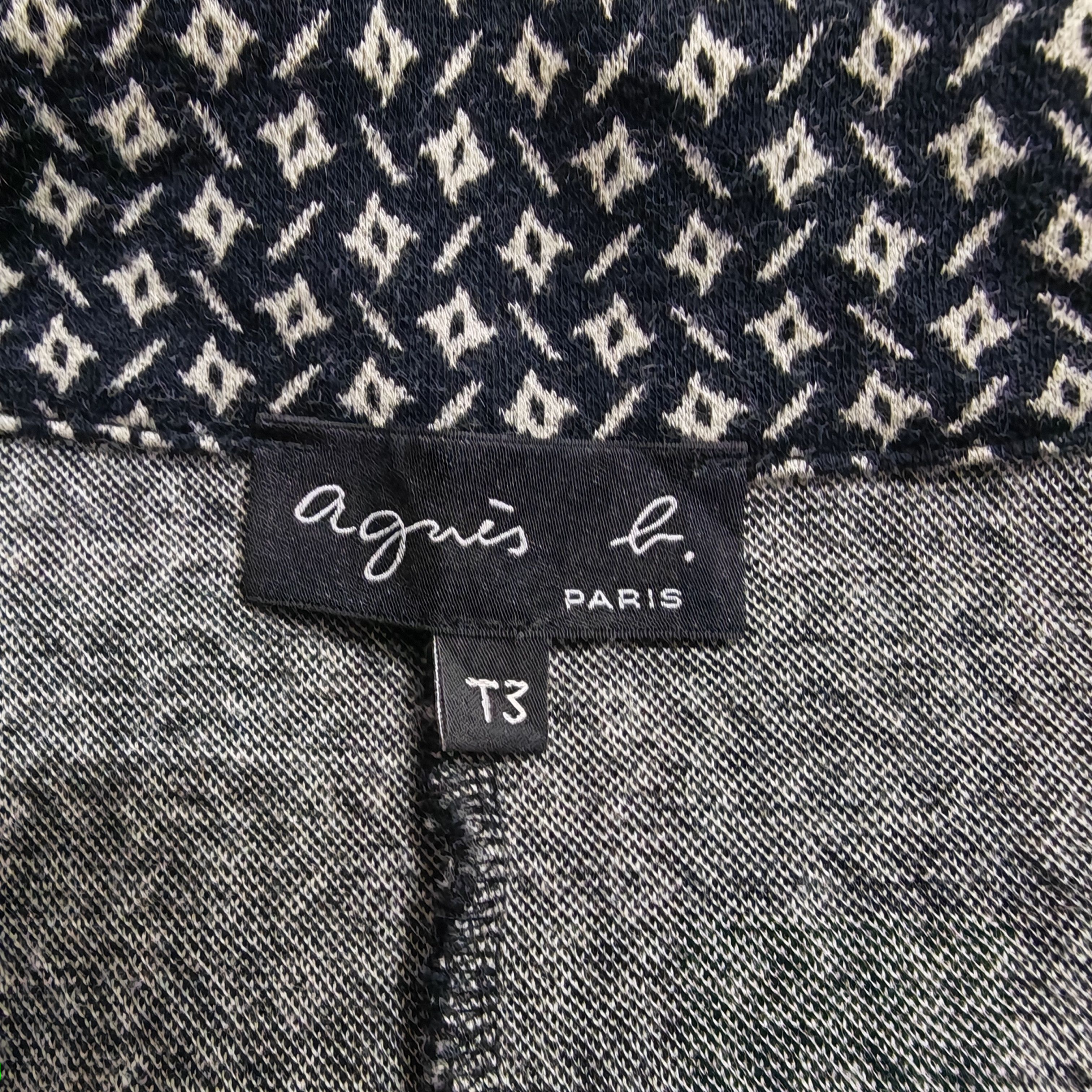agnes b. Agnes B. Paris Geometric Knit Jacket Size L / US 10 / IT 46 - 6 Thumbnail