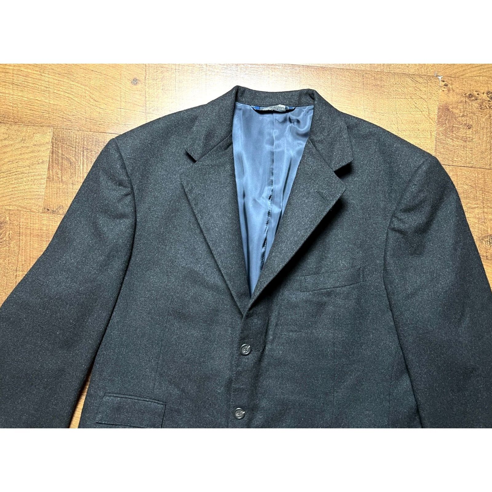 Polo Ralph Lauren VINTAGE Polo Ralph Lauren Blazer Jacket Wool Black Mens 43 Long USA Made Size US XL / EU 56 / 4 - 2 Thumbnail