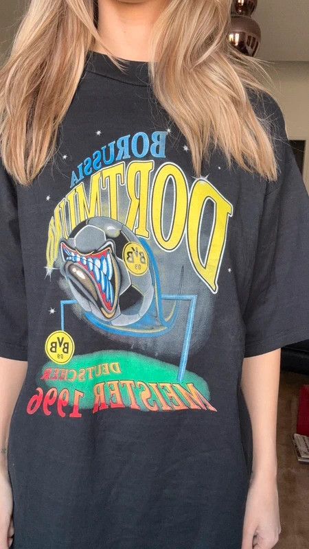 Vintage Borussia Dortmund Deutscher Meister 1996 tshirt Size US XL / EU 56 / 4 - 2 Thumbnail