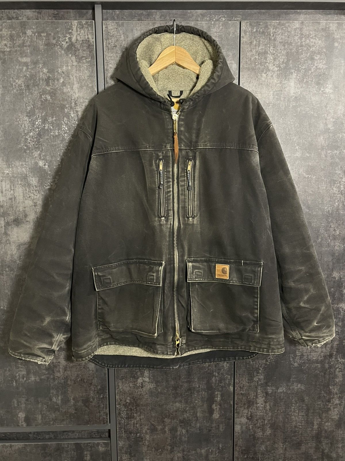 Carhartt Sick Vintage Carhartt C95 Faded Jacket Detroit Active RRL Ys Size US L / EU 52-54 / 3 - 7 Thumbnail