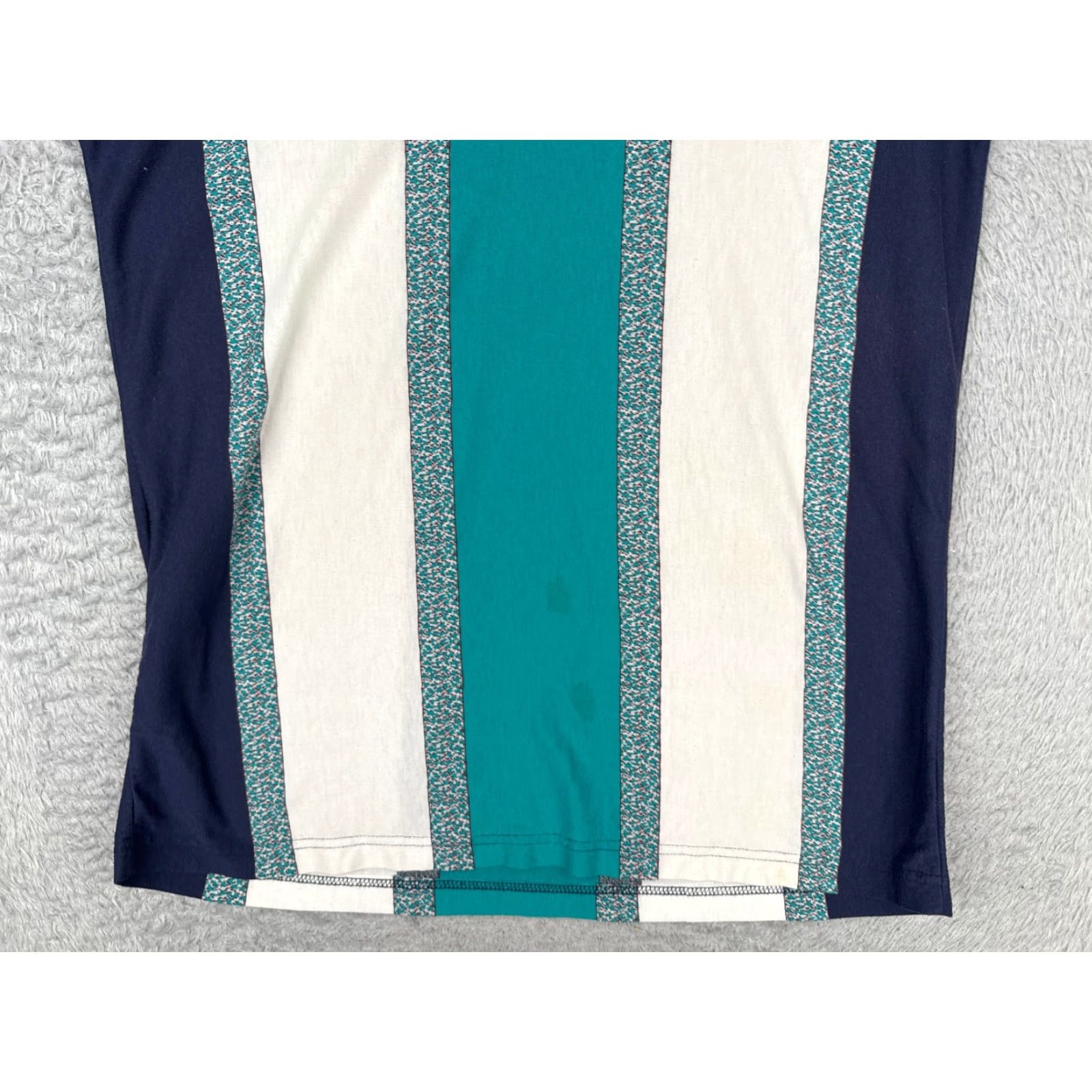 Ralph Lauren VINTAGE TropiCool Polo Shirt Men Small Blue White Stripe Polyester Blend READ Size US S / EU 44-46 / 1 - 5 Thumbnail