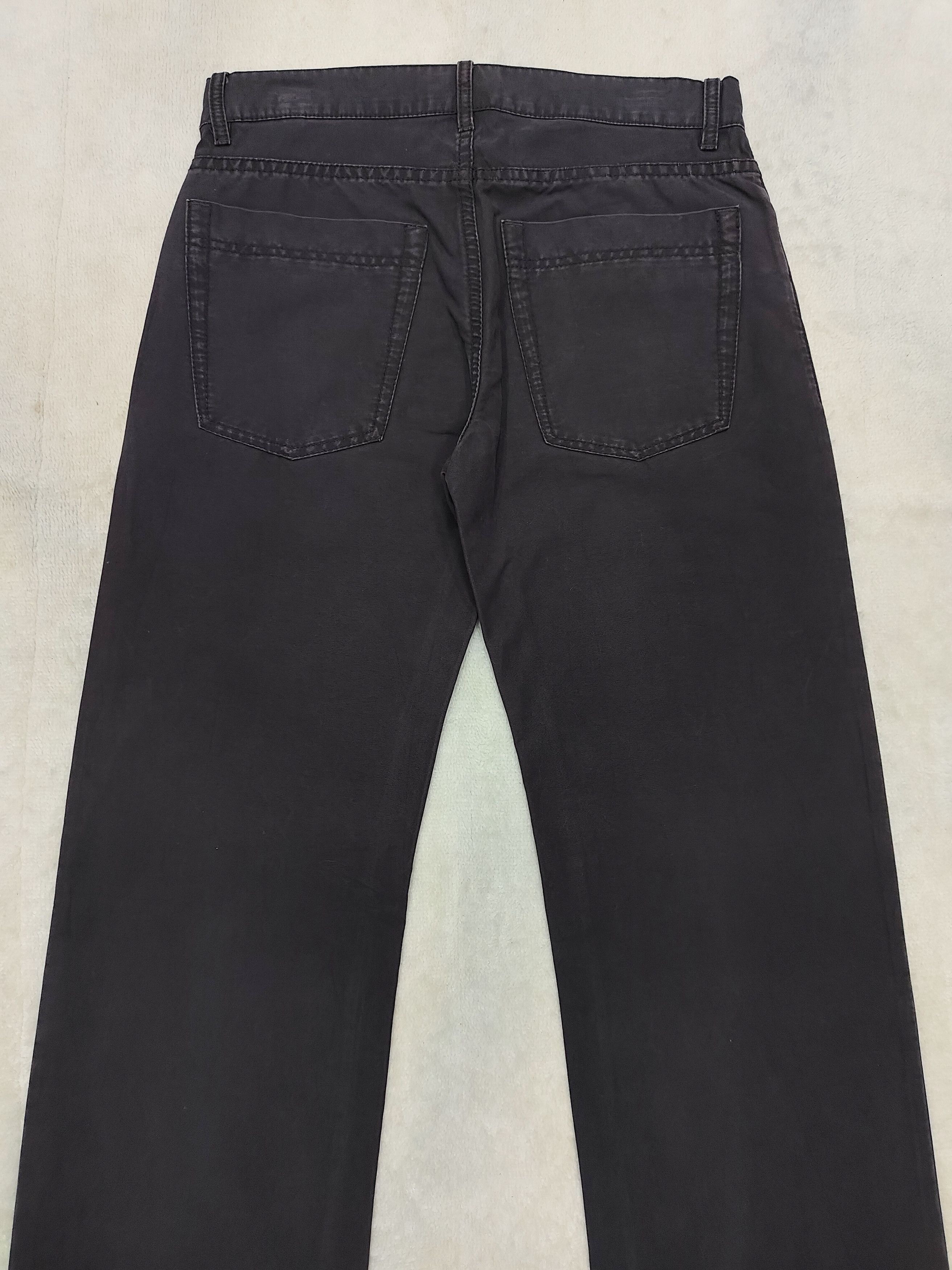 Emporio Armani Emporio Armani🔥Y2K Dark Black Minimal Baggy Trouser Size US 31 - 5 Thumbnail