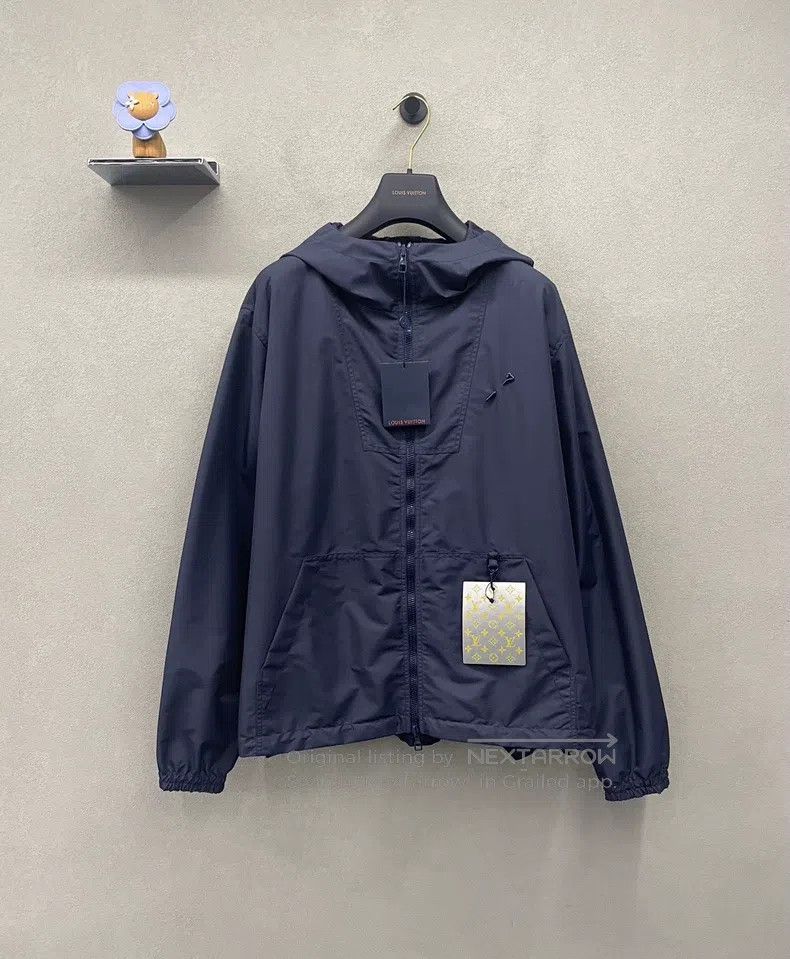 Louis Vuitton Louis Vuitton Navy Blue Logo Print Reversible Windproof Ho Size US XXL / EU 58 / 5 - 2 Thumbnail