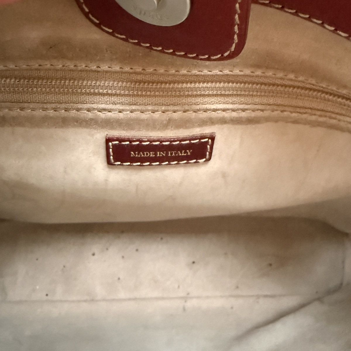Kate Spade Vintage Red All Leather Tote, Made in Itay Size ONE SIZE - 5 Thumbnail