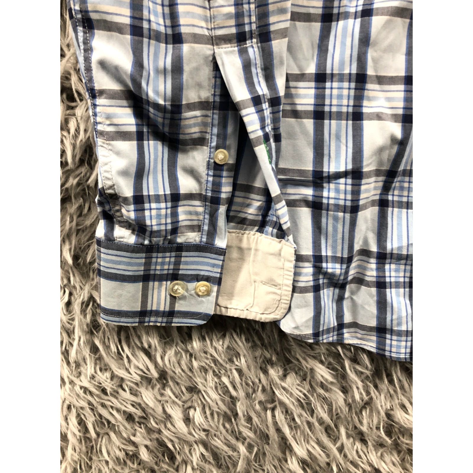Tommy Hilfiger Tommy Hilfiger Shirt Mens Blue Striped Long Sleeve Button-Up 15.5 34/35 Spread Collar Classic Modern, 90s/Outdoor vibes? Size US L / EU 52-54 / 3 - 2 Thumbnail