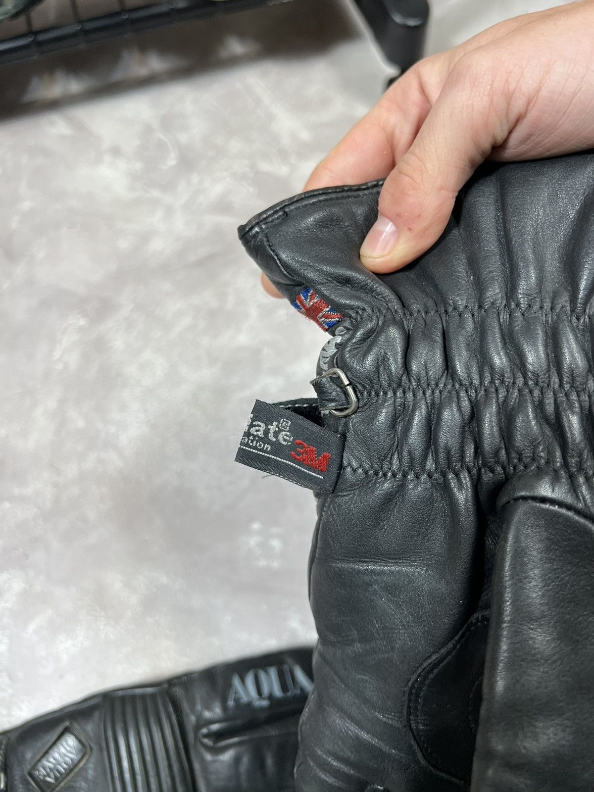 Leather Vintage Frank Thomas Racing Leather Gloves Size ONE SIZE - 7 Thumbnail