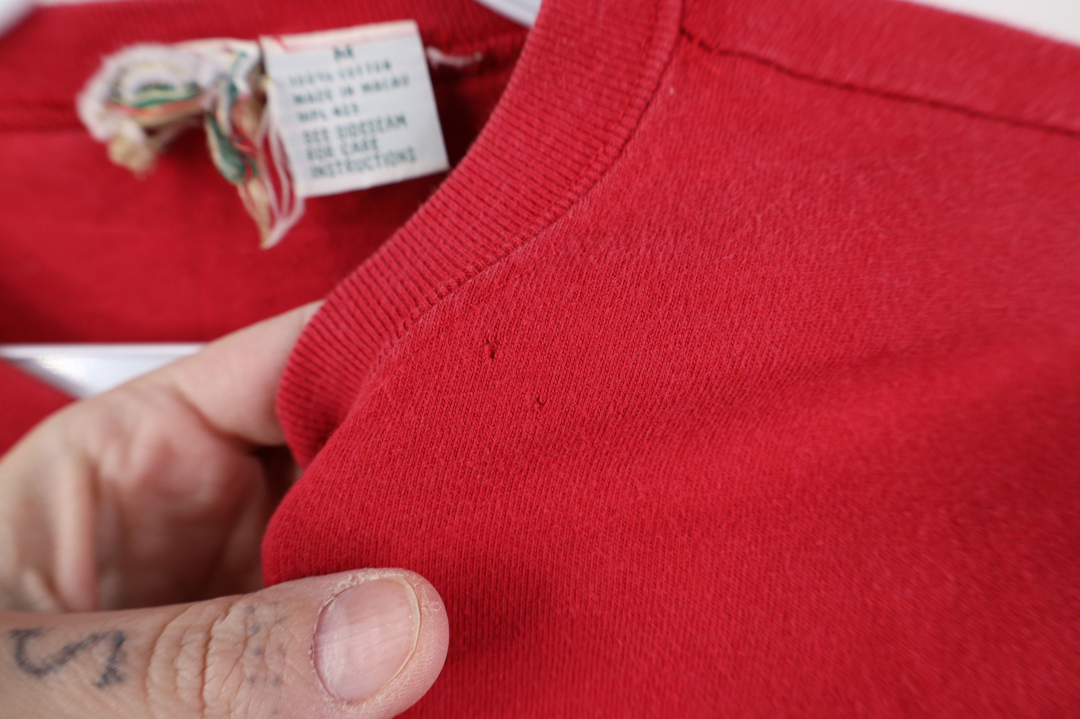 Levi's Vintage 90s Levis Spell Out Short Sleeve T-Shirt Red Size M / US 6-8 / IT 42-44 - 6 Thumbnail