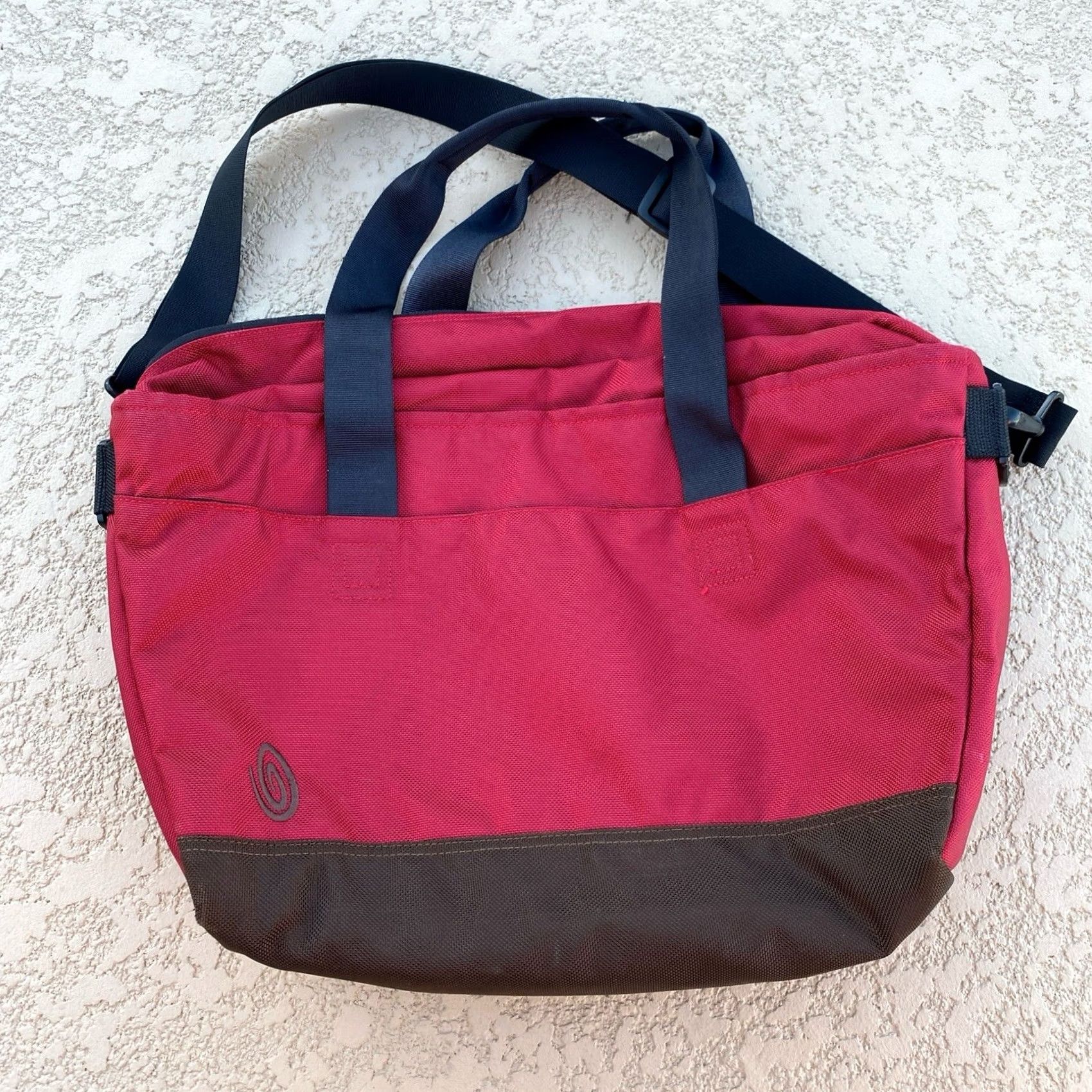 Vintage Timbuk2 San Francisco Messenger Laptop Bag Red Nylon/Canvas Crossbody Bag Unisex Adults Large 17in 13in 5in City Travel Workwear Waterproof Size ONE SIZE - 4 Thumbnail
