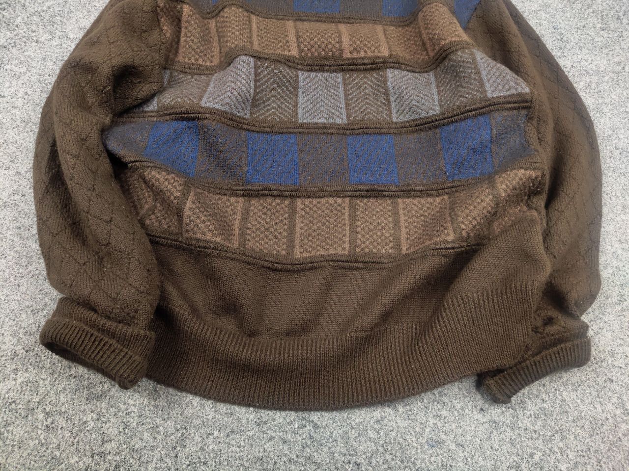 Japanese Brand Vintage 90's Aspetiva Japan made Pattern Hand Knit Sweater Size US L / EU 52-54 / 3 - 6 Thumbnail