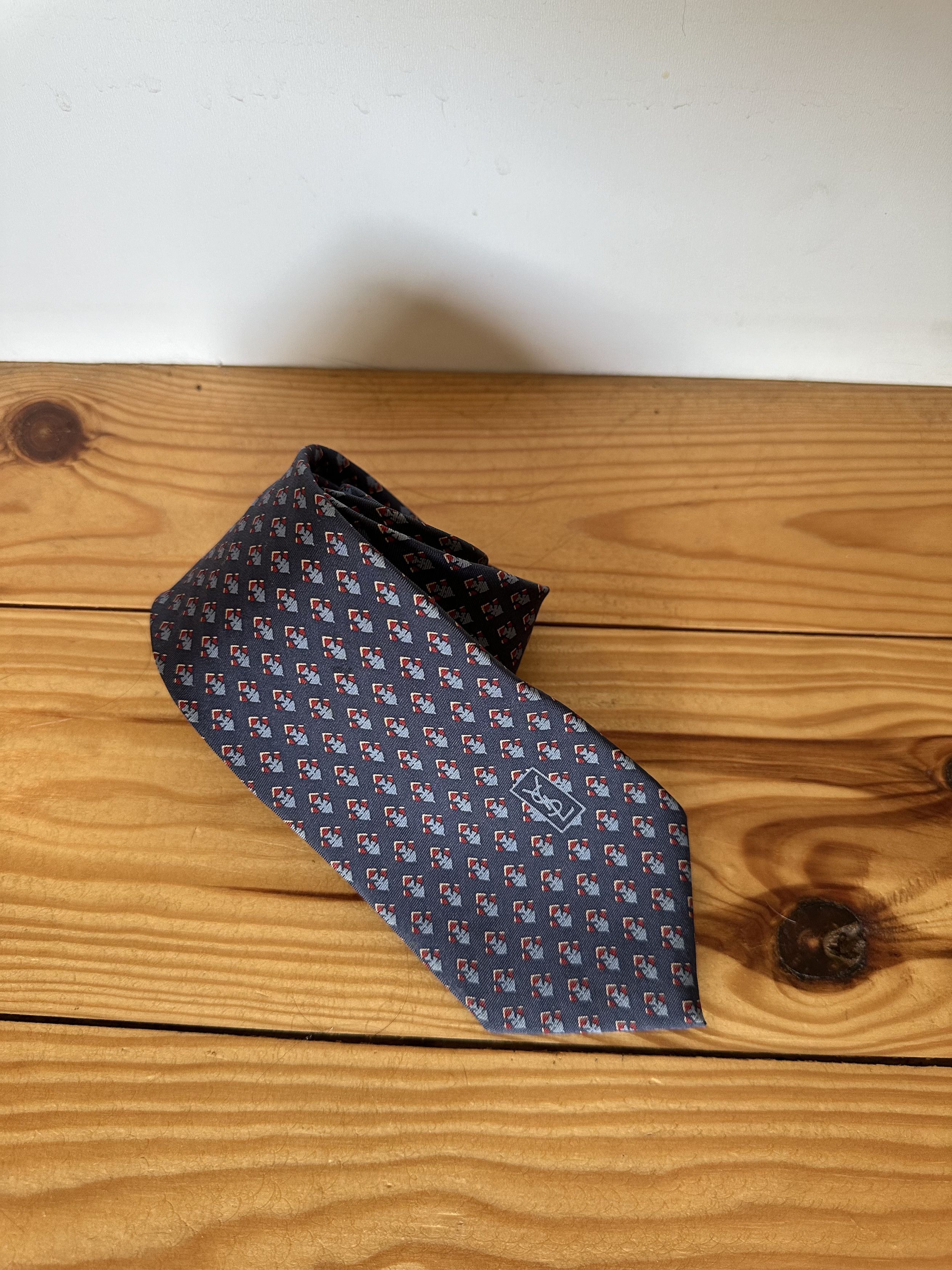 Yves Saint Laurent Yves Saint Laurent Paris Vintage Silk Tie Size ONE SIZE - 3 Thumbnail