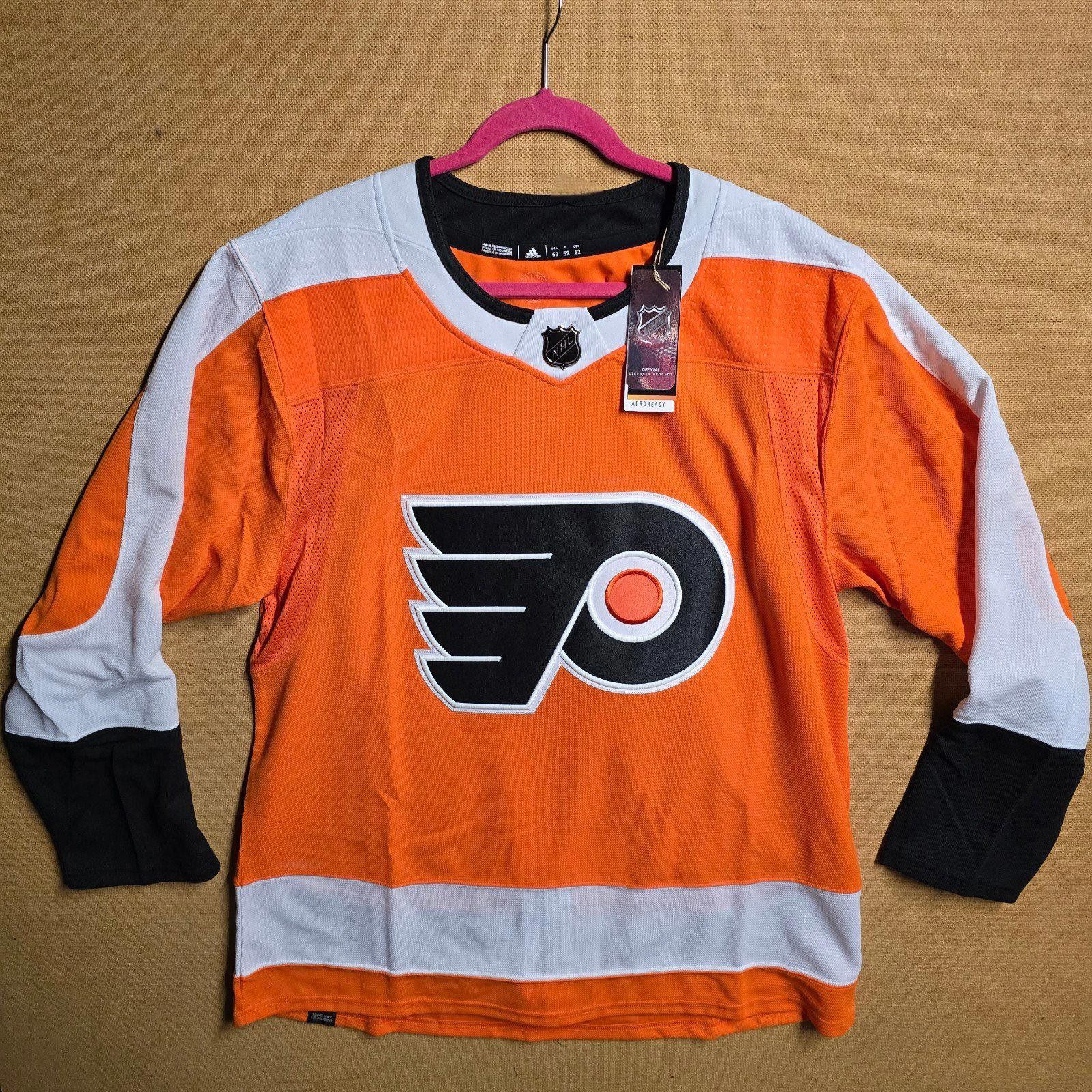 Adidas Philadelphia Flyers size 52 L Adidas Authentic Hockey Jersey Size US L / EU 52-54 / 3 - 1 Thumbnail
