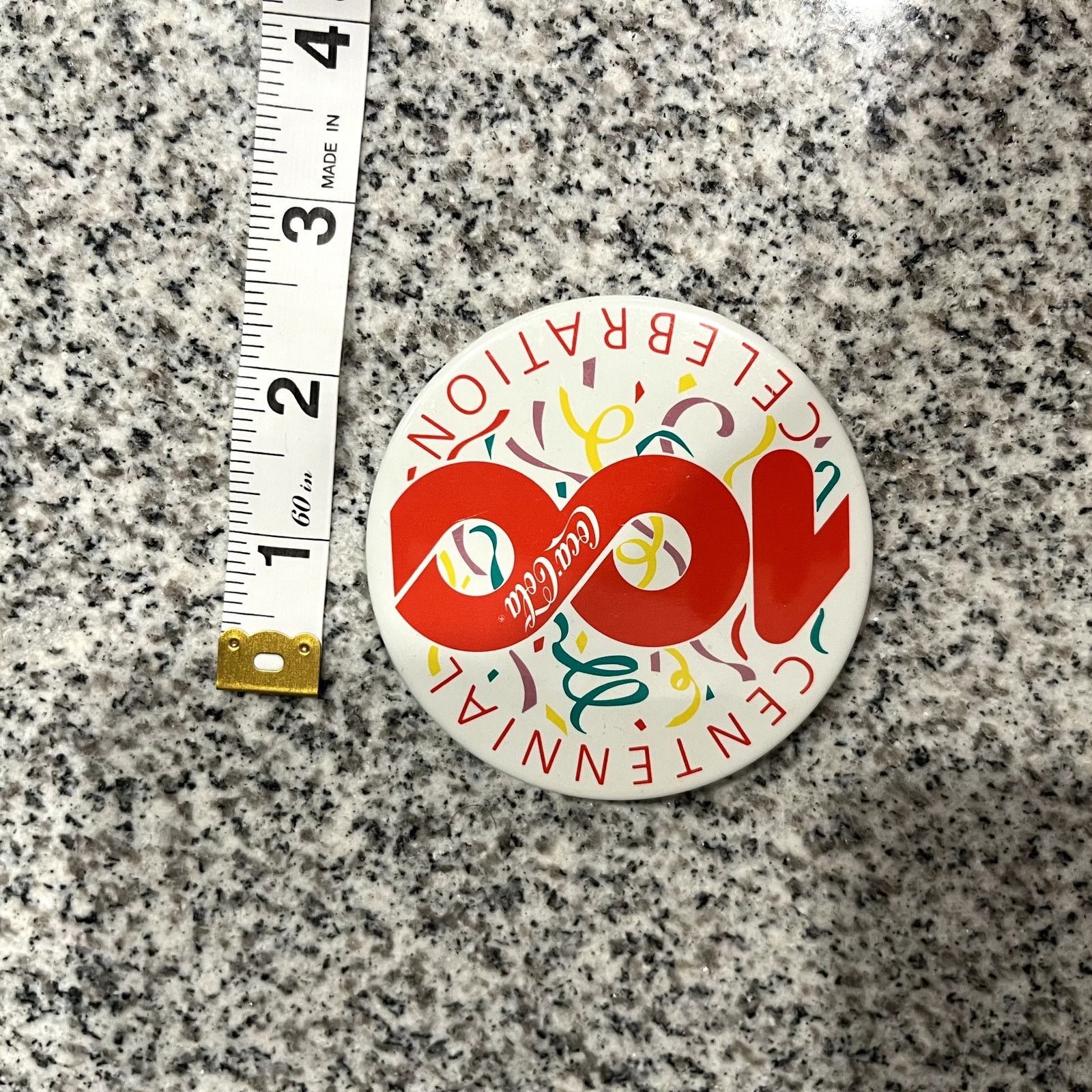 Coca Cola Coca Cola Centennial Pin Vintage Coke 100 Years Collectible Size ONE SIZE - 2 Thumbnail