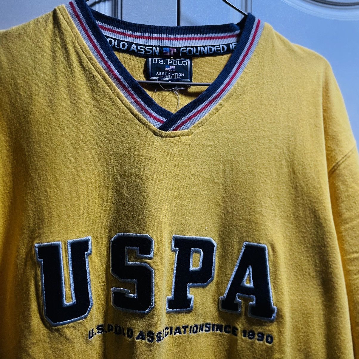 U.S. Polo Assn. × Vintage Vintage USPA V Neck Tee Size US M / EU 48-50 / 2 - 4 Thumbnail