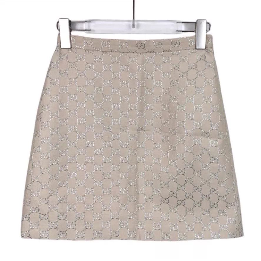 Gucci Gucci All-Over Print Short Skirt Size 36 Size 25" / US 0 / IT 36 - 1 Thumbnail
