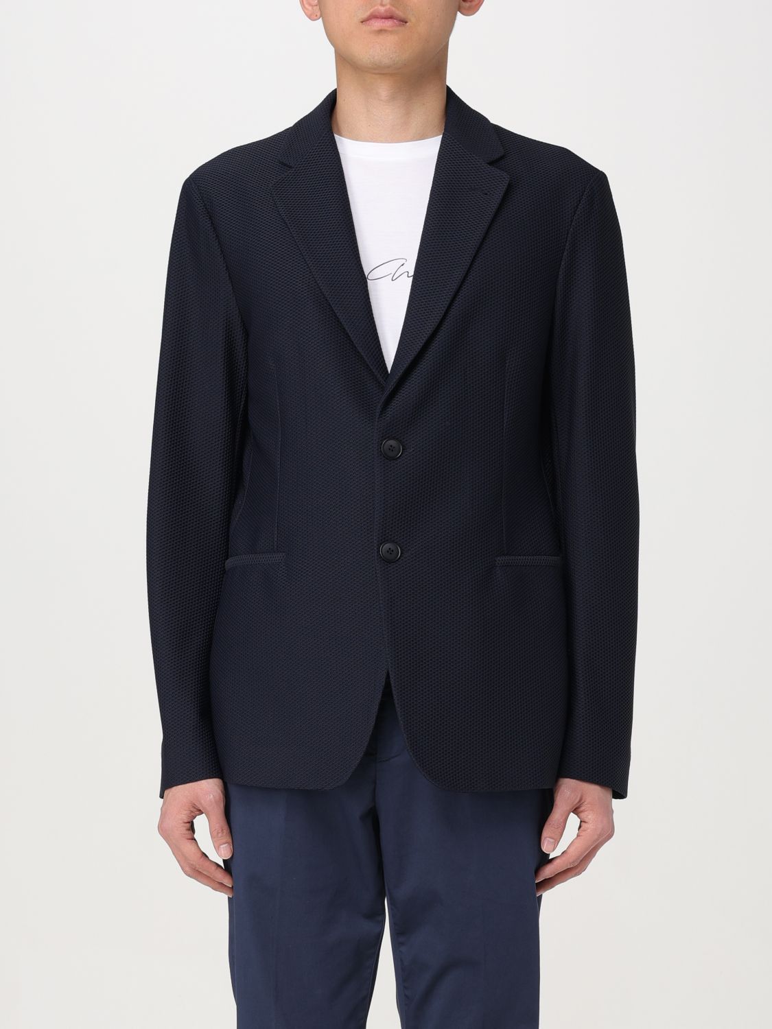 image of Giorgio Armani Blazer Men Blue (Size XL)