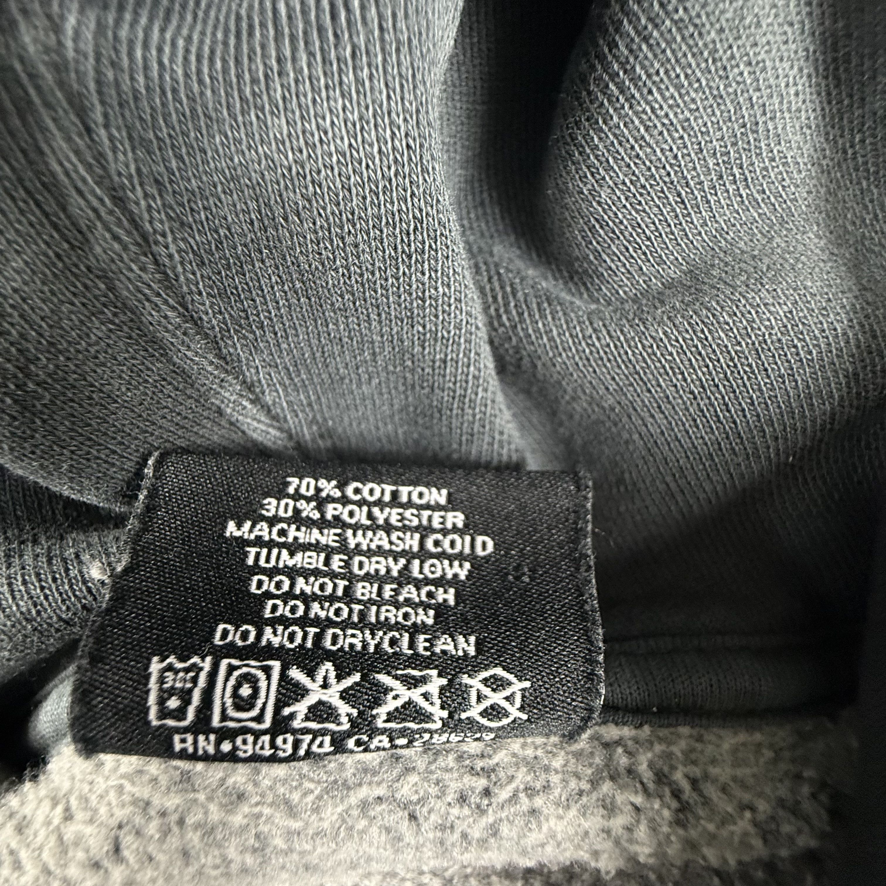 Stussy Stussy Basic Logo Hoodie Faded Black XXL Pullover Sweatshirt Size US XXL / EU 58 / 5 - 6 Thumbnail