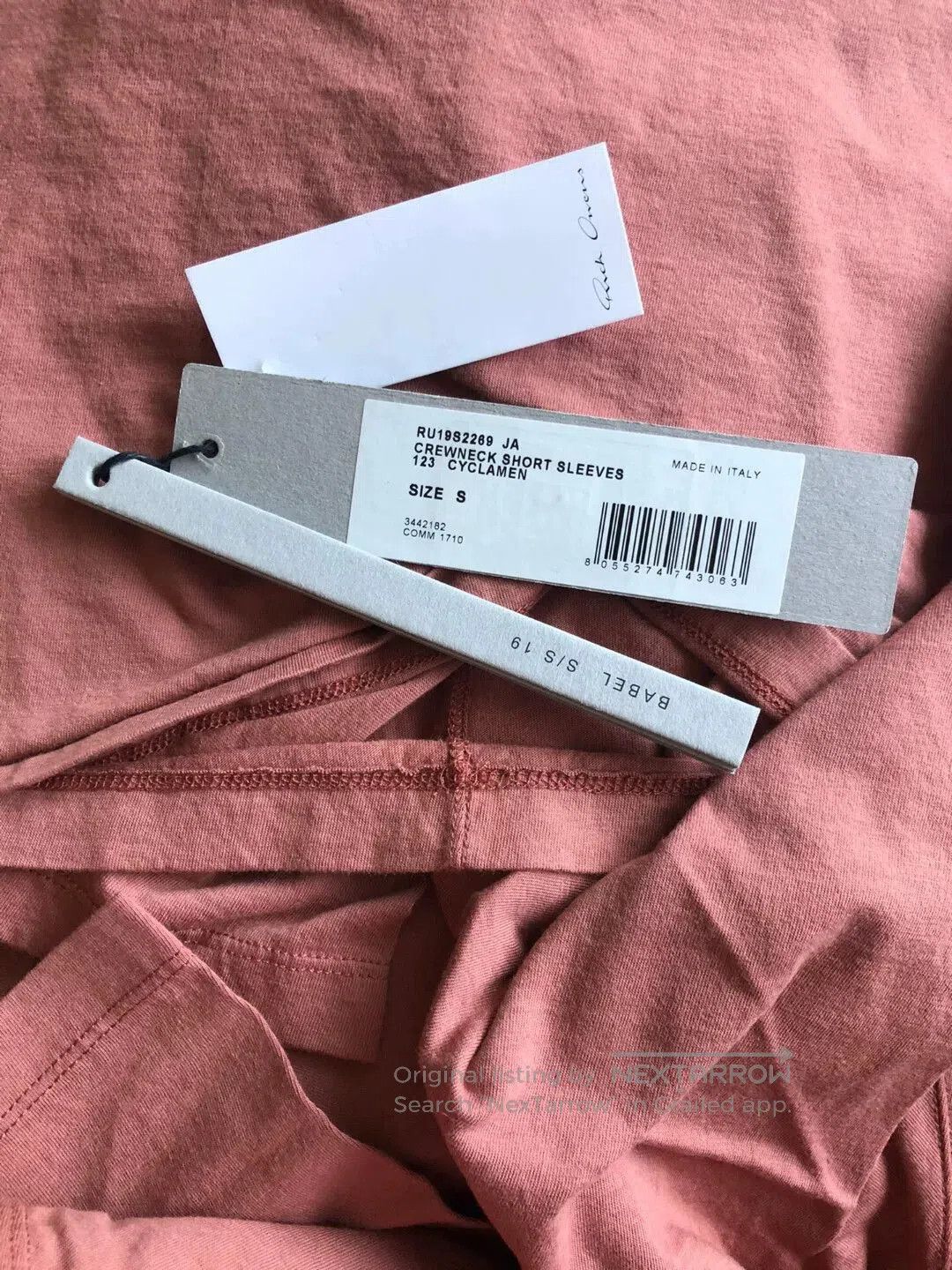 Rick Owens Rick Owens Short Sleeve Crewneck Top. Size US S / EU 44-46 / 1 - 4 Thumbnail
