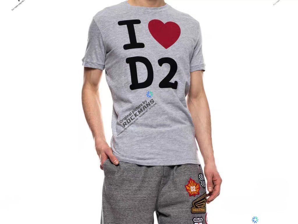 Dsquared2 Dsquared2 men's I love D2 T shirt size S/XL Size US XL / EU 56 / 4 - 1 Thumbnail