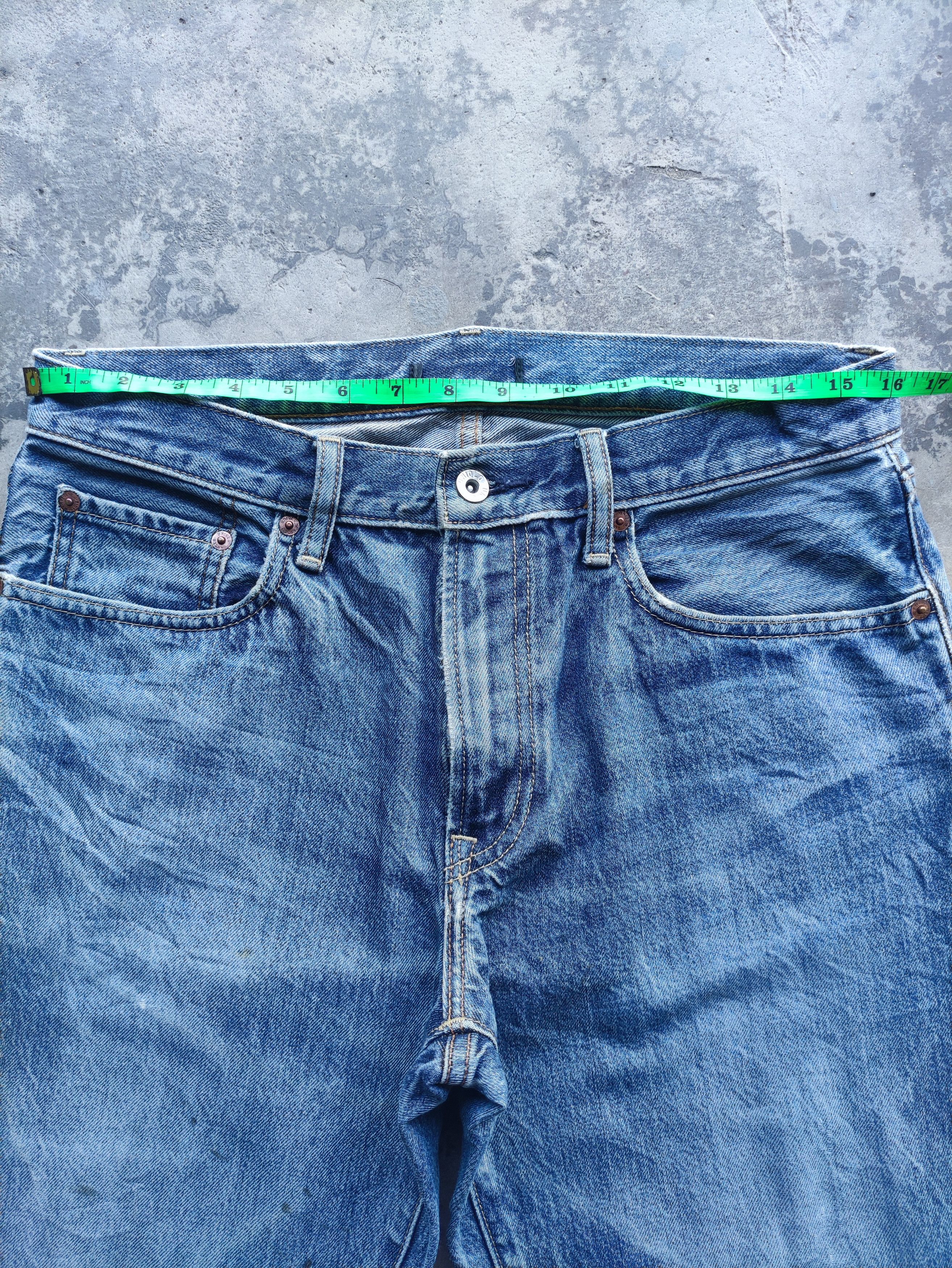 Japanese Brand Vintage Japanese Brand Distressed Faded Denim Pants Size US 33 - 6 Thumbnail
