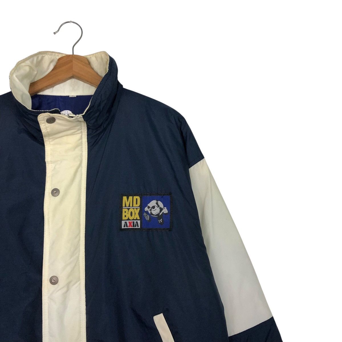 Japanese Brand 📌Vintage Bomber Jacket Sportswear Md Box Axia Big Logo Size US L / EU 52-54 / 3 - 7 Thumbnail