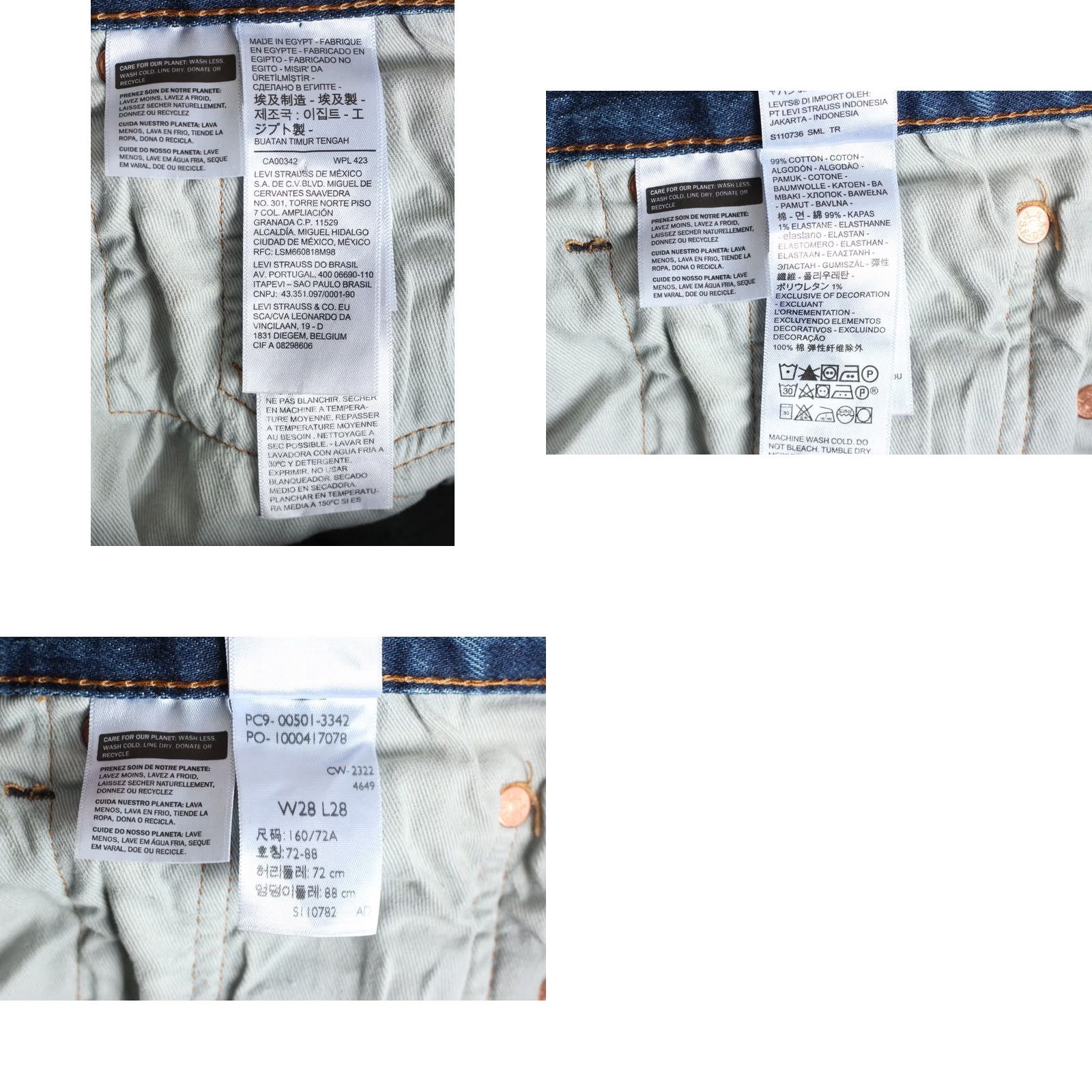 Levi's LEVI’S 501 PREMIUM Jeans Men 28x28 W28 L28 Regular Straight Stretch DZ7438 Dark Blue Blue Size US 28 / EU 44 - 8 Thumbnail