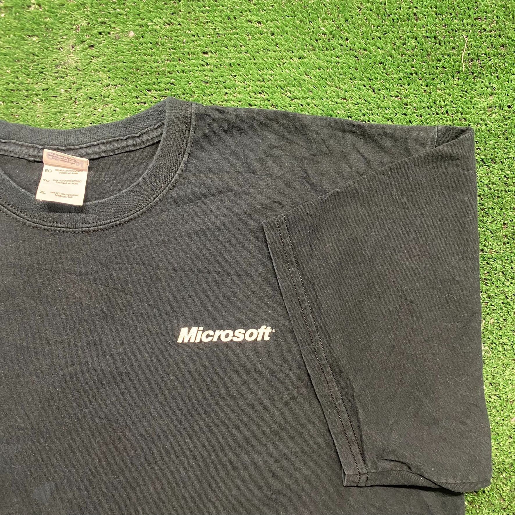 Microsoft Vintage Y2K Microsoft Windows 7 Computer Tech Baggy Tee Size US XL / EU 56 / 4 - 6 Thumbnail