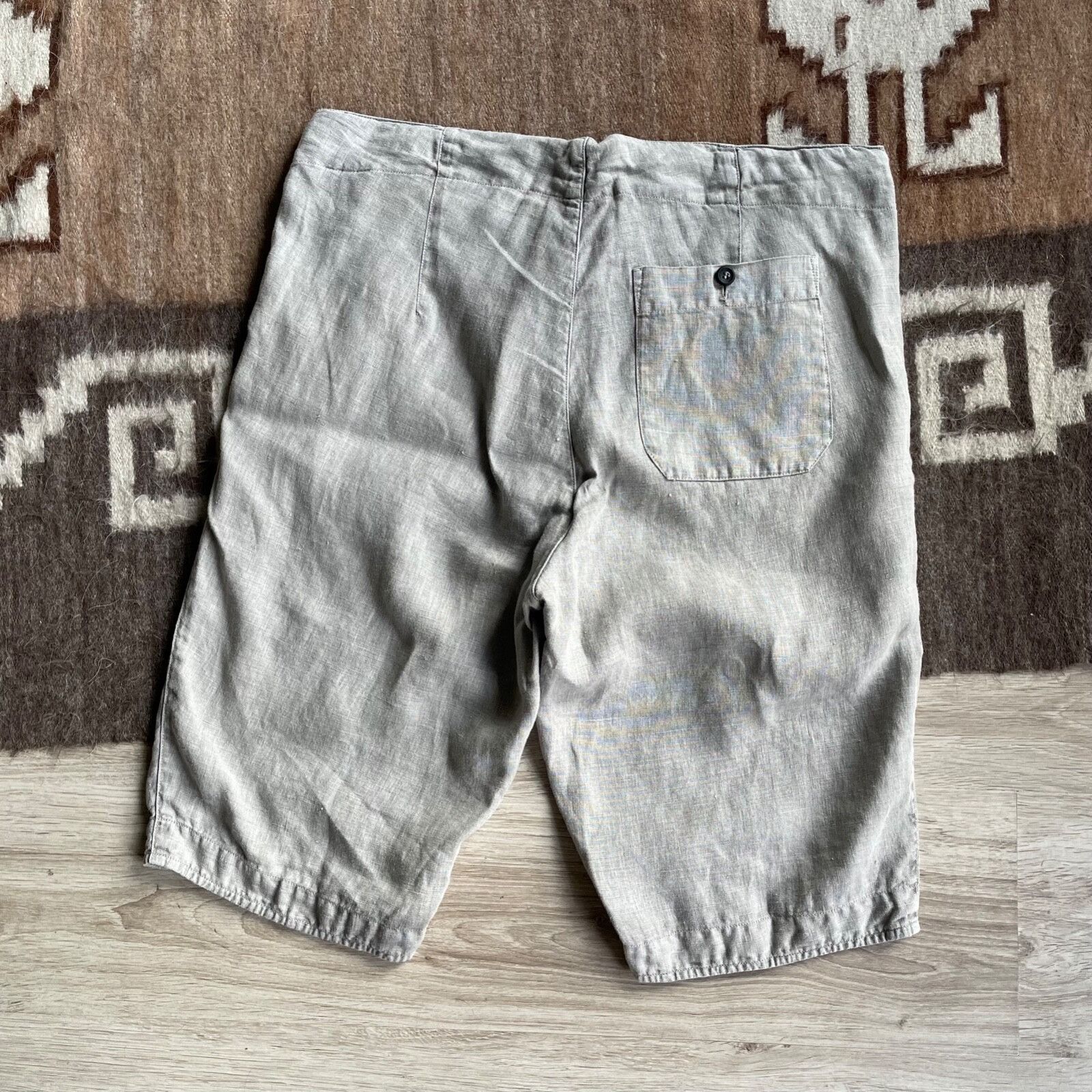 hannes roether Hannes Roether Linen Summer Shorts Size L 9170AC Size US 34 / EU 50 - 6 Thumbnail