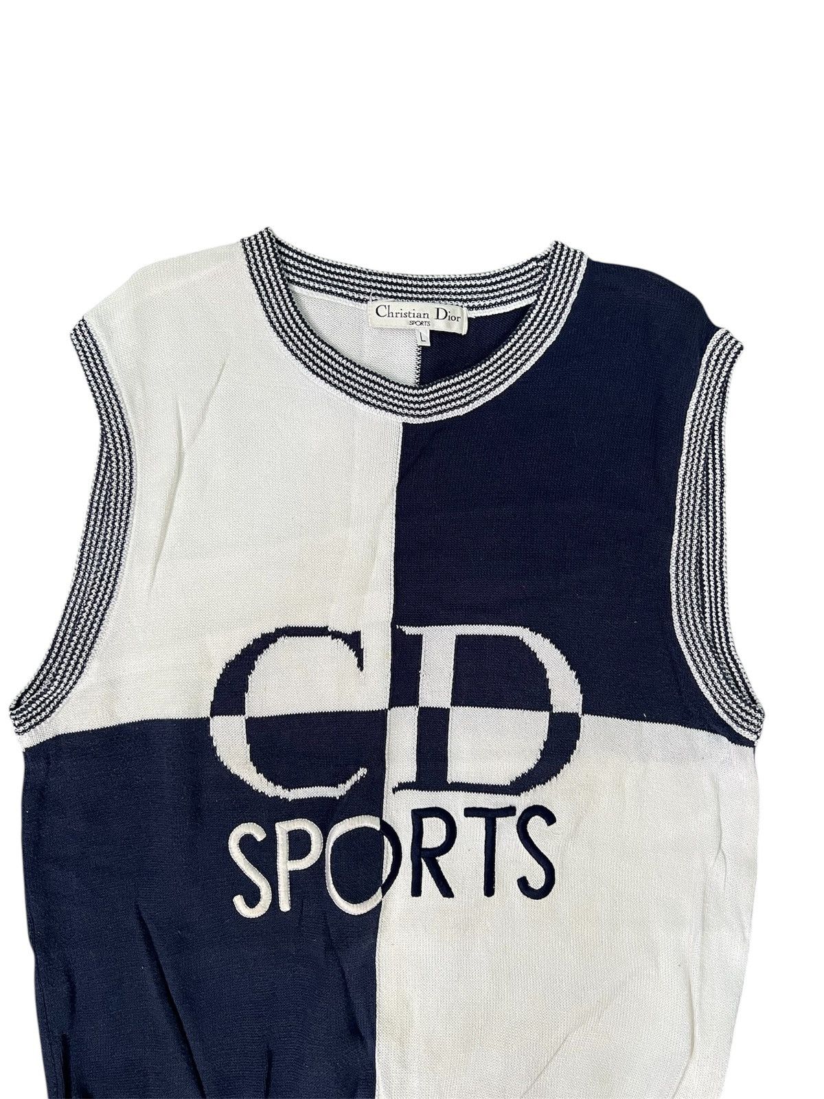 Christian Dior Monsieur Christian Dior Sport 90s Knitwear Vest Size US L / EU 52-54 / 3 - 3 Thumbnail