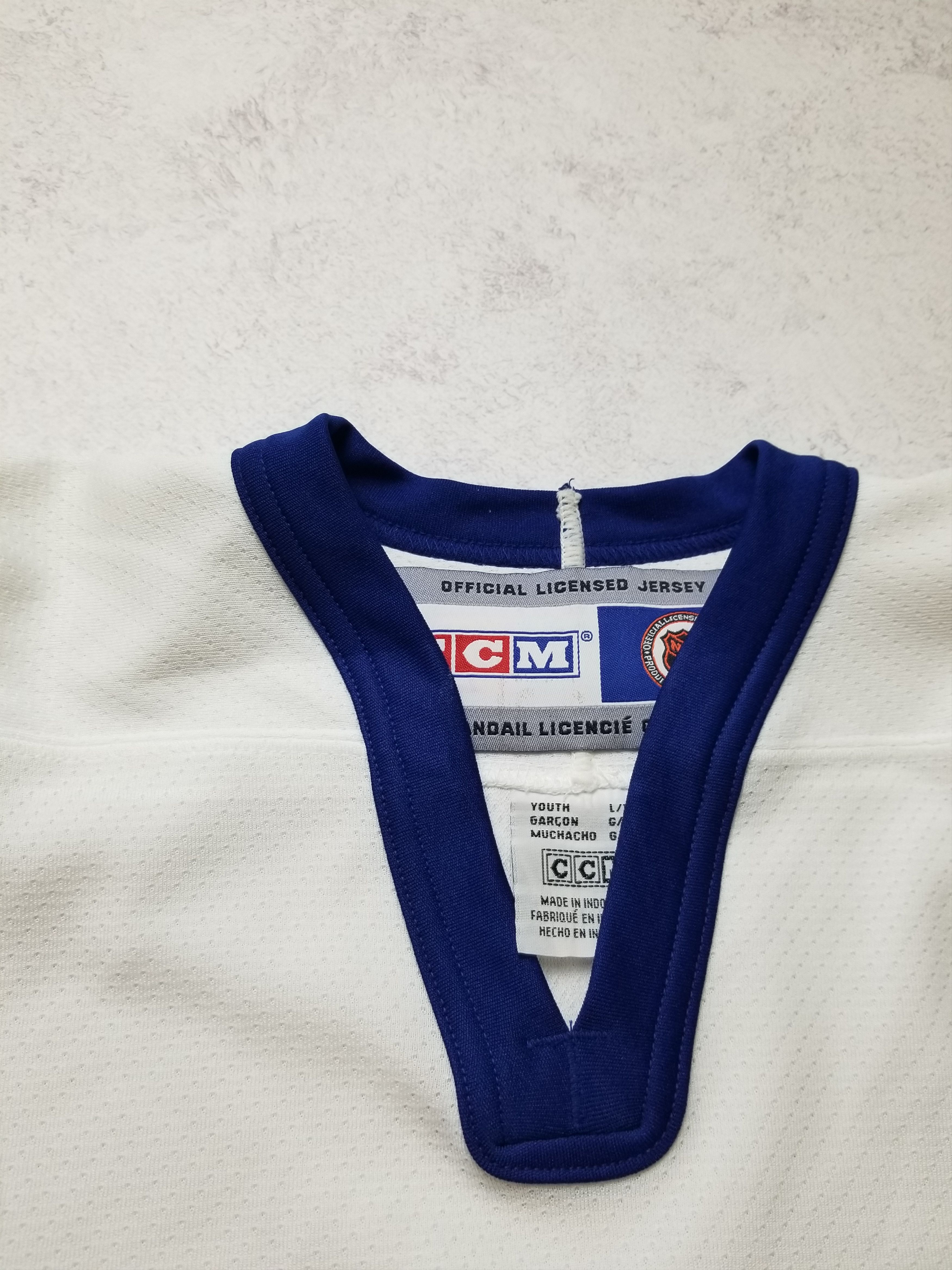 Ccm VTG Toronto Maple Leafs CCM NHL Jersey White Size Youth L/XL Size US XS / EU 42 / 0 - 7 Thumbnail