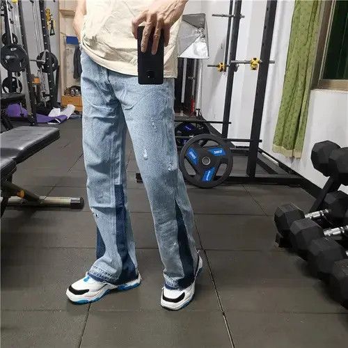 Retro punk jeans