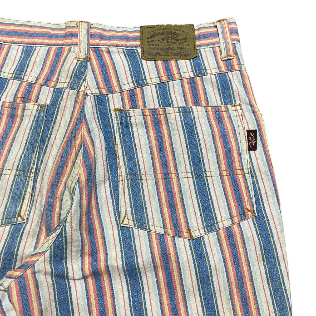 Japanese Brand Super Flare🔥 BOURBON HOUSE striped Flare Pants Size US 30 / EU 46 - 11 Thumbnail