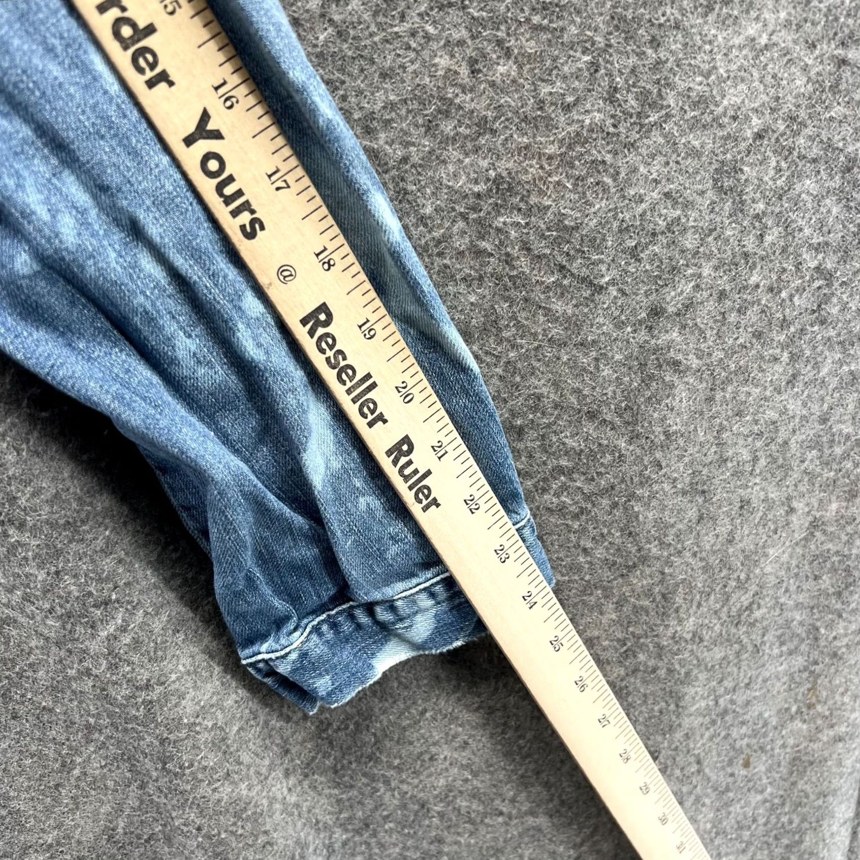 J.Crew VINTAGE J.CREW Denim Jacket Women Medium Blue Distressed Casual Jean Indigo Jacket Women M Blue Denim Vintage Jacket Mens Womens Size 32" / US 10 / IT 46 - 4 Thumbnail
