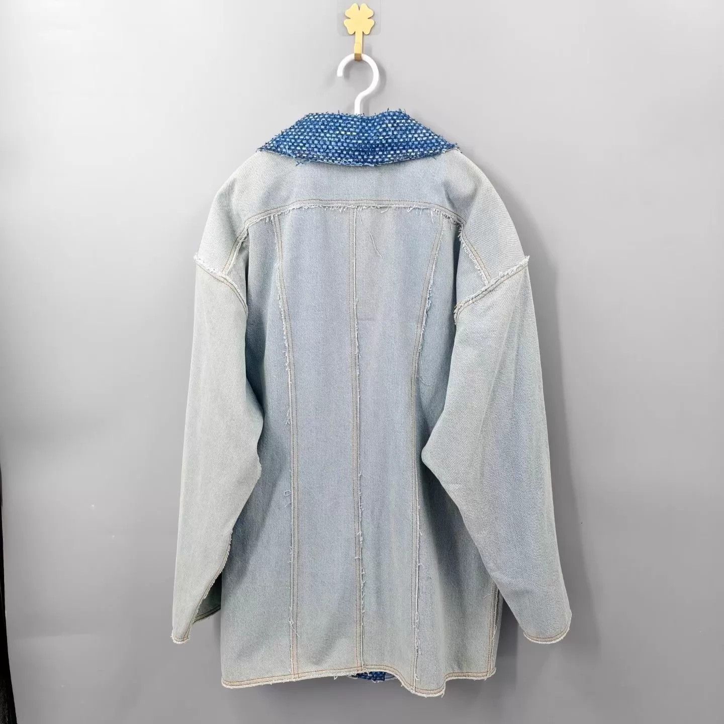 Chanel CHANEL Blue Denim Paneled Suit Jacket 38 Size S / US 4 / IT 40 - 2 Thumbnail