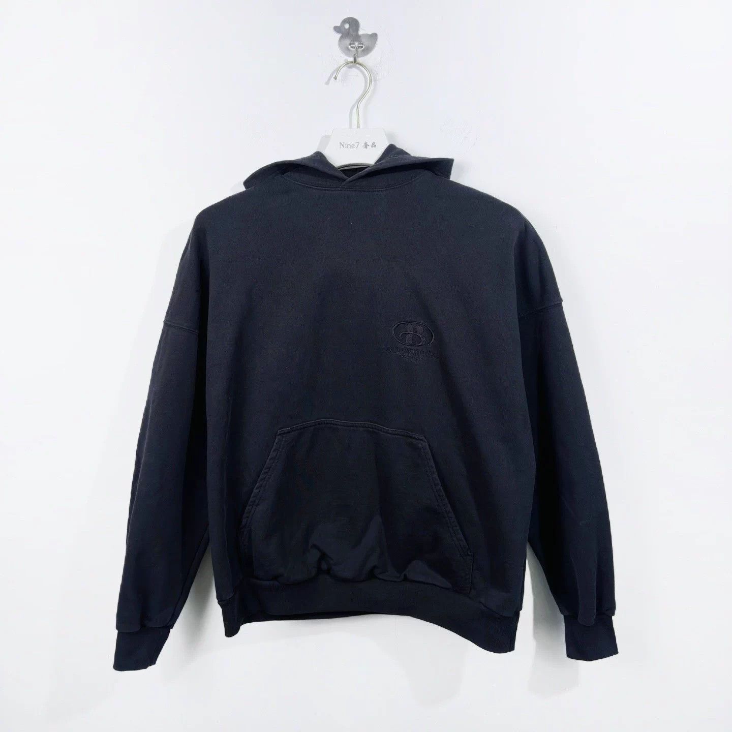 Balenciaga Balenciaga embroidered logo hoodie black size 1 Size ONE SIZE - 1 Thumbnail